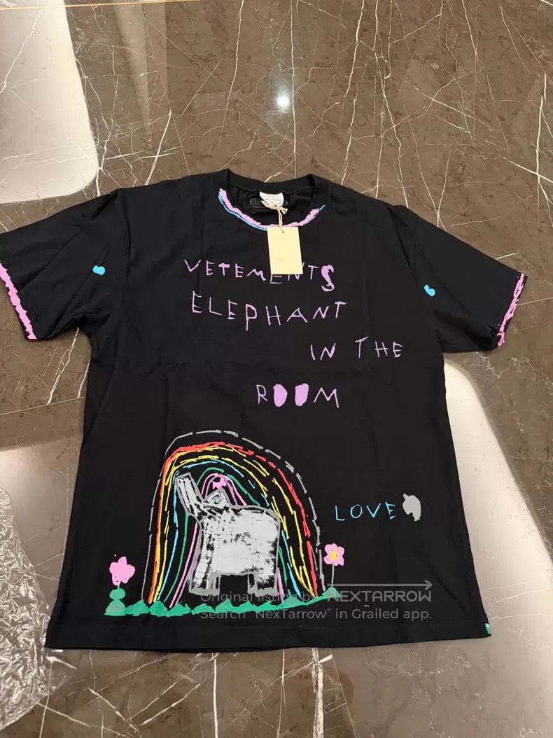 Vetements VETEMENTS Graffiti Elephant Short Sleeve Size US XS / EU 42 / 0 - 1 Thumbnail