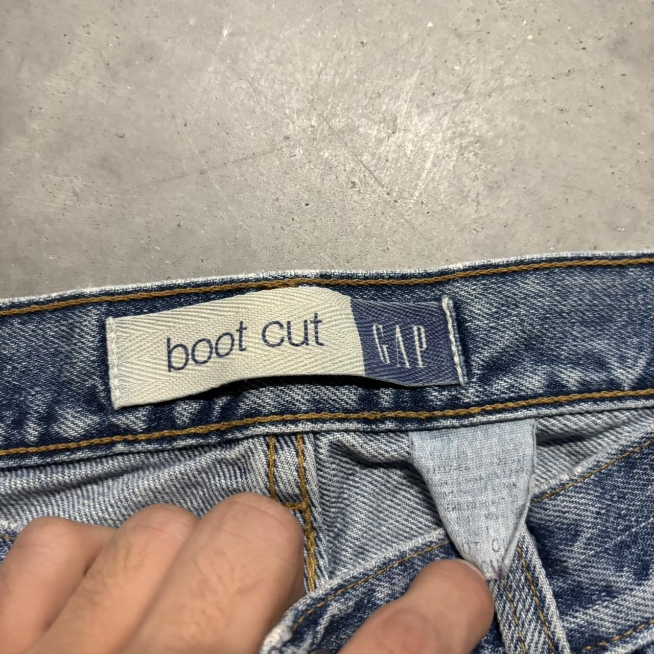 Japanese Brand × Vintage Crazy Vintage Y2K/2000s Grunge Faded Light Wash Bootcut Denim Jeans! Size US 29 - 8 Thumbnail