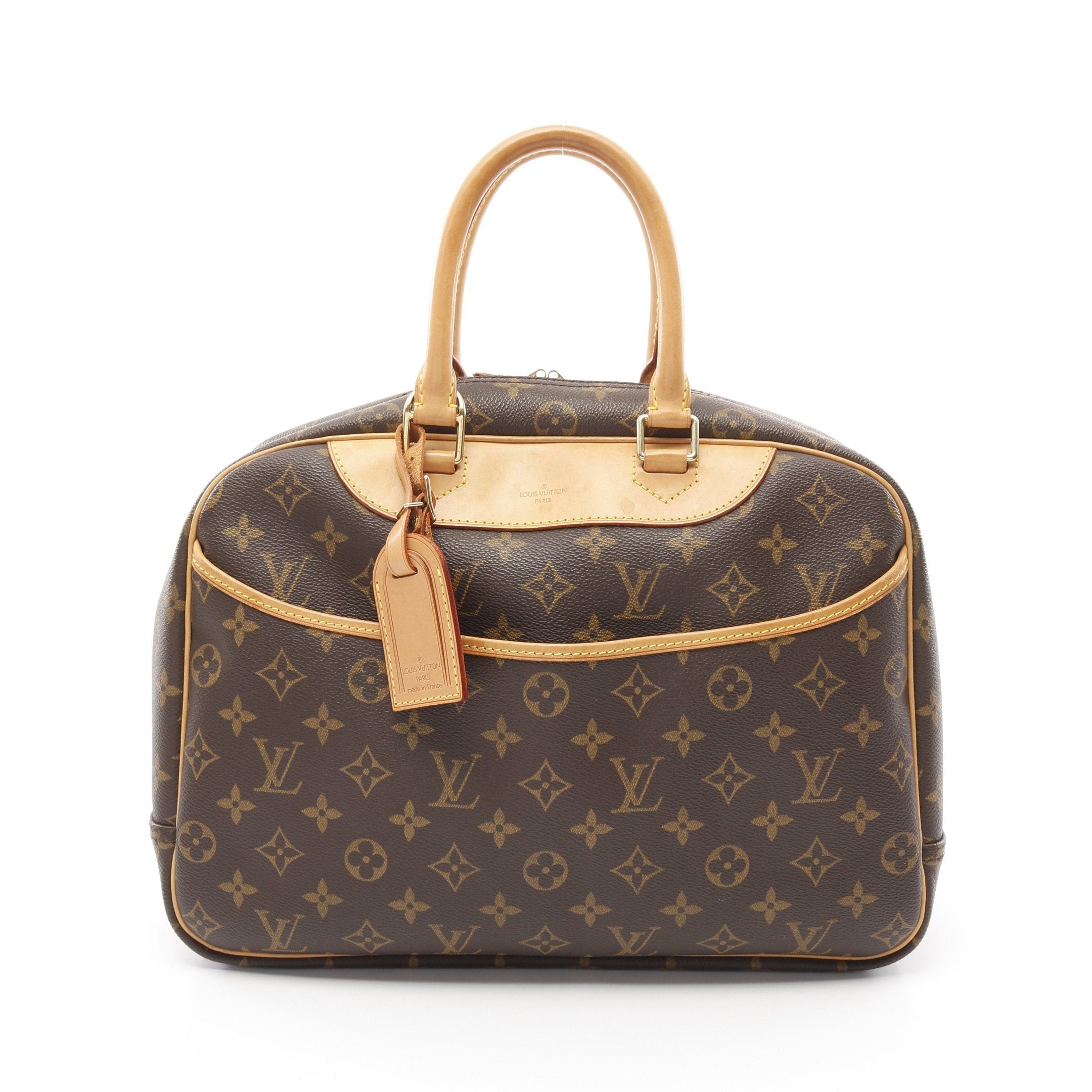 Louis Vuitton Louis Vuitton Deauville Bowling Vanity Monogram Handbag Leather Brown Size ONE SIZE - 1 Thumbnail
