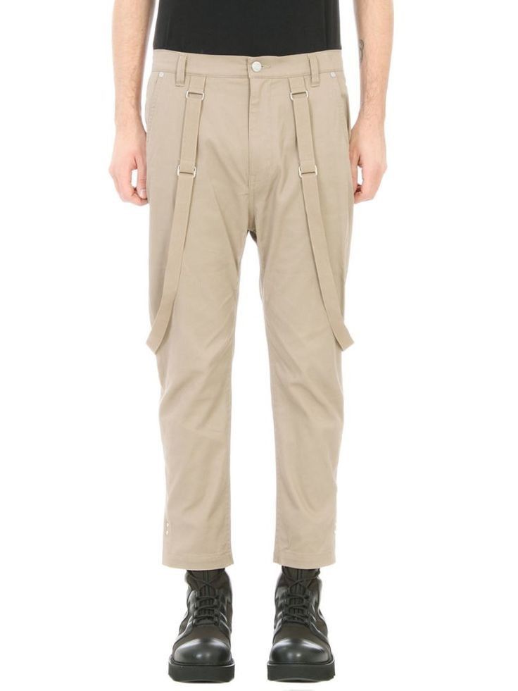 Helmut Lang Helmut Lang Crop Suspender Trouser Brown Size US 30 / EU 46 - 7 Thumbnail