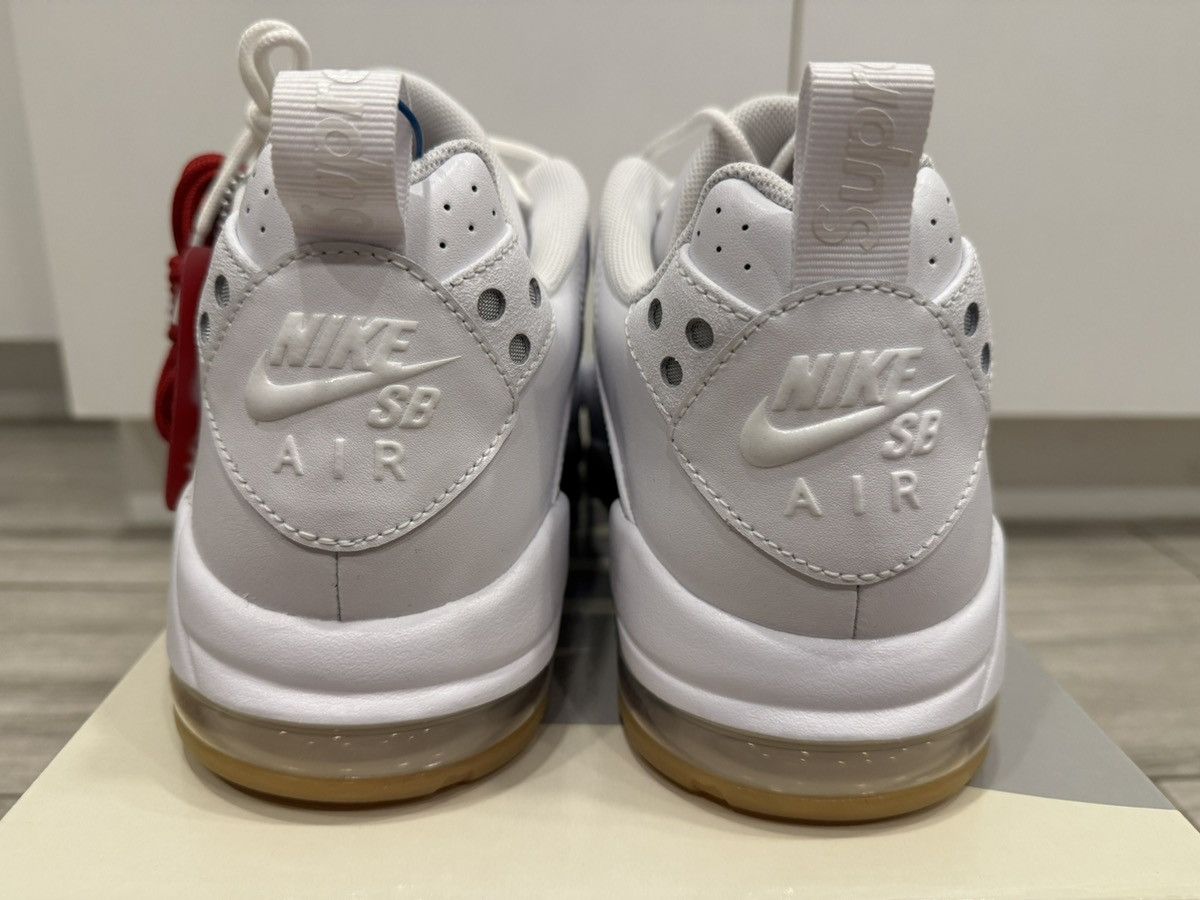 Nike × Supreme Supreme Nike SB Air Max 2 CB '94 Low White Varsity Red Sz 12 Size US 12 / EU 45 - 8 Thumbnail