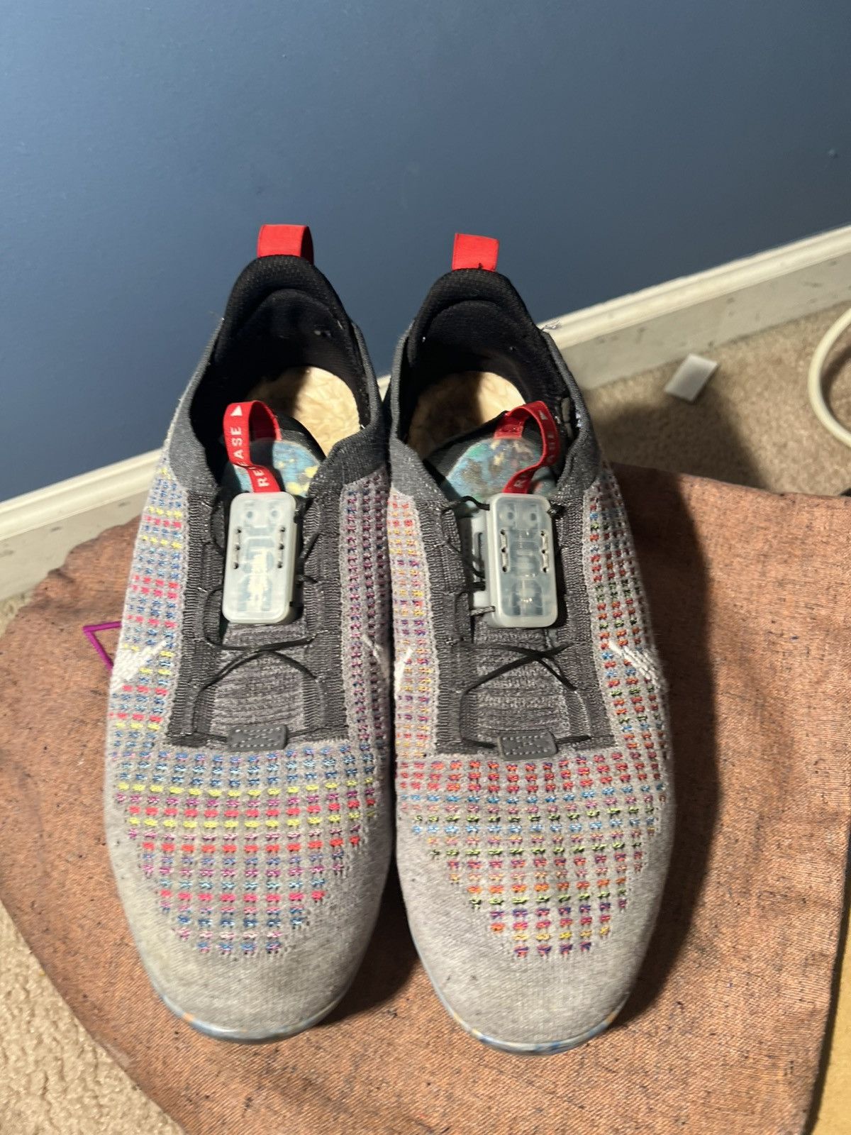 Nike Nike Vapormax Flyknit Team USA Smoke Grey Size US 9.5 / EU 42-43 - 3 Thumbnail