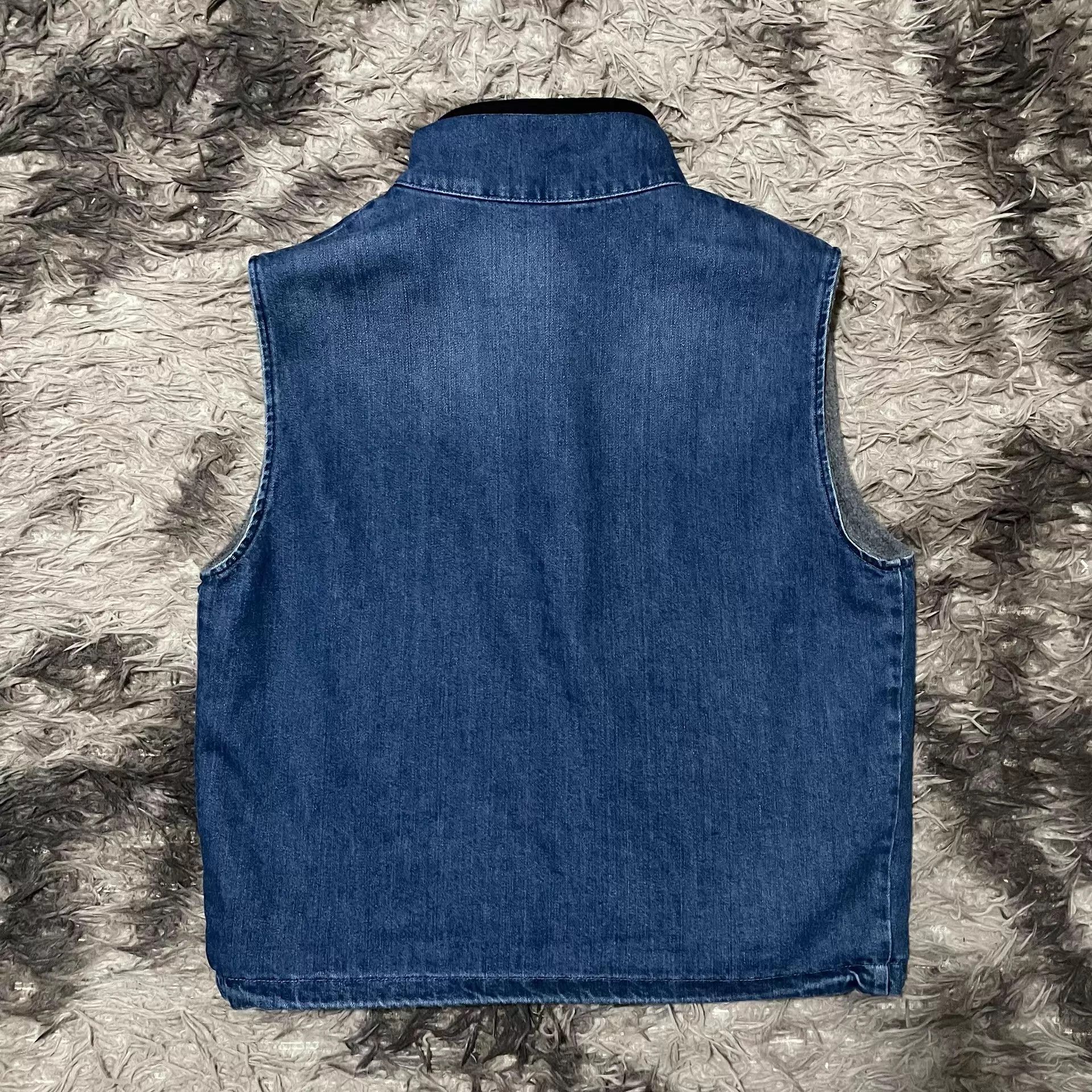 Miu Miu MIU MIU 25FW Fleece Denim Vest 40 Size S / US 4 / IT 40 - 2 Thumbnail