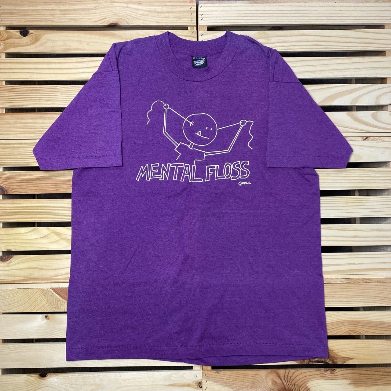 Other Vintage Mental Floss Purple Funny Tee Size XL Size US XL / EU 56 / 4 - 1 Thumbnail