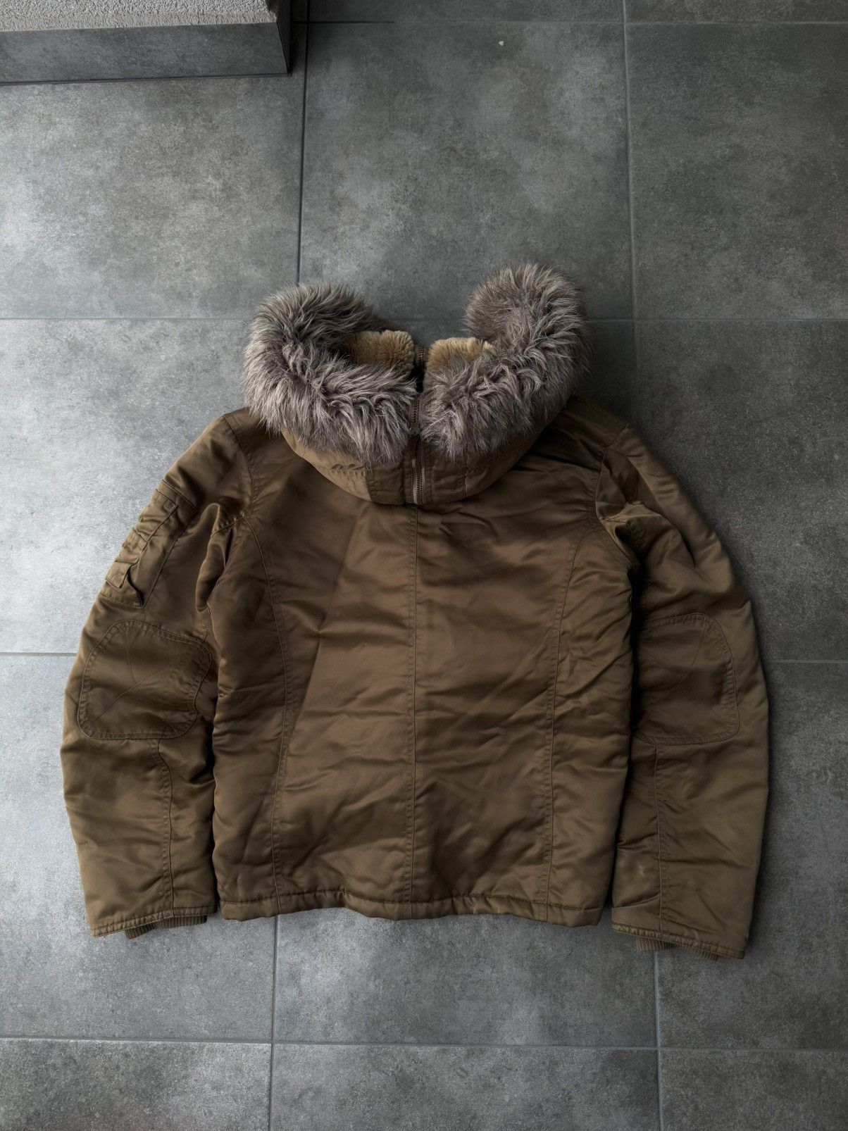 Hysteric Glamour Vintage If Six Was Nine Style Puffer Bomber Jacket Fur Hood Size M / US 6-8 / IT 42-44 - 5 Thumbnail