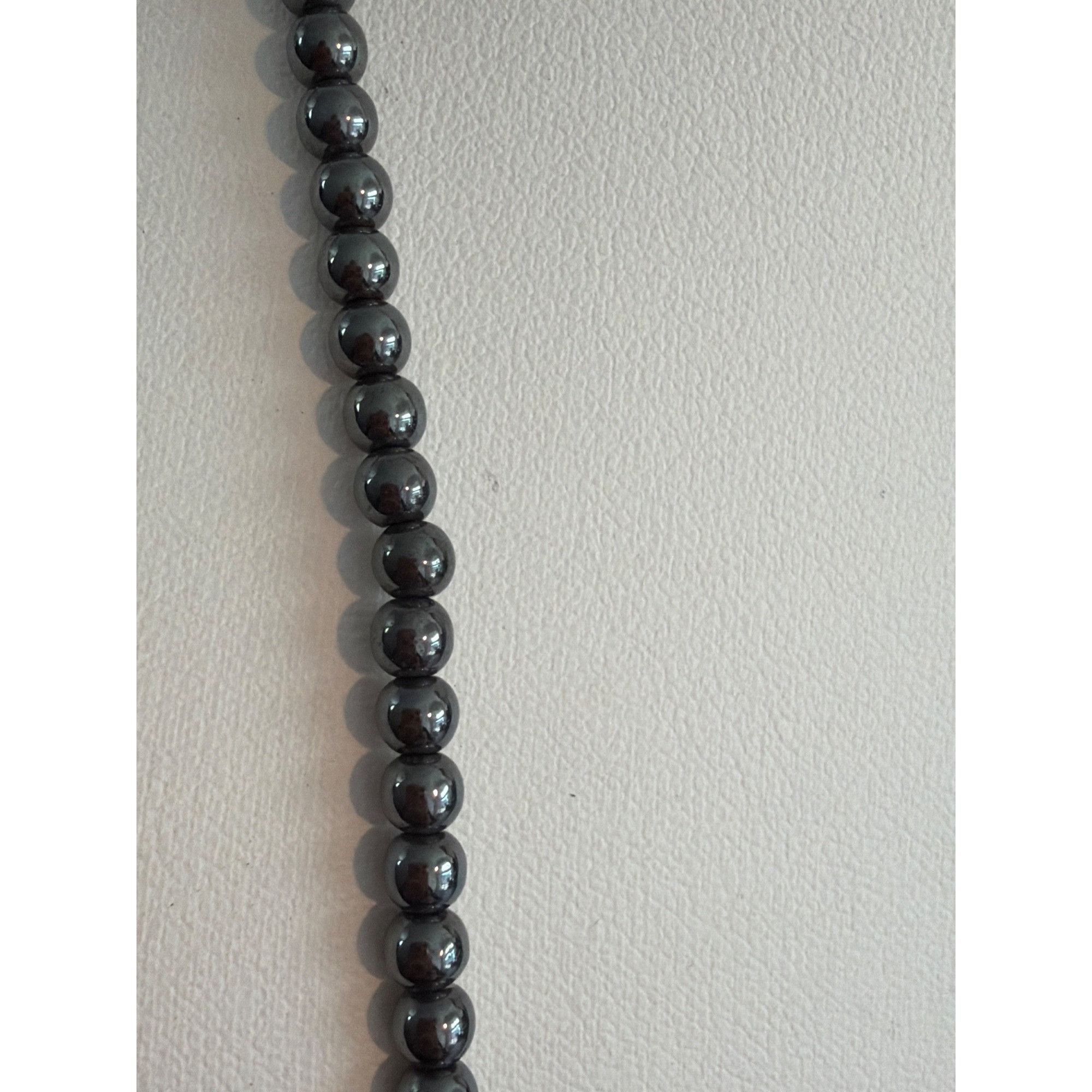 Other Vintage Hematite Bead Clear Quartz Chip Necklace Lobster Cla Size ONE SIZE - 3 Thumbnail