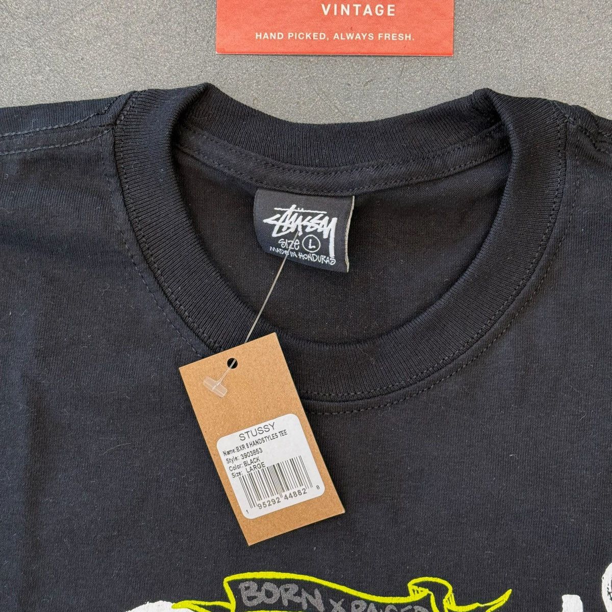 Born X Raised × Stussy Stussy Born x Raised Handstyles Tee Size US L / EU 52-54 / 3 - 3 Thumbnail