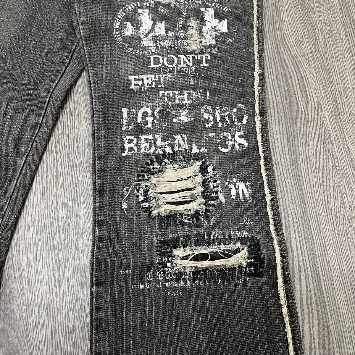 14th Addiction Bernings Sho - Phython Hybrid Flare Jeans Lgb Style Size US 27 - 7 Thumbnail
