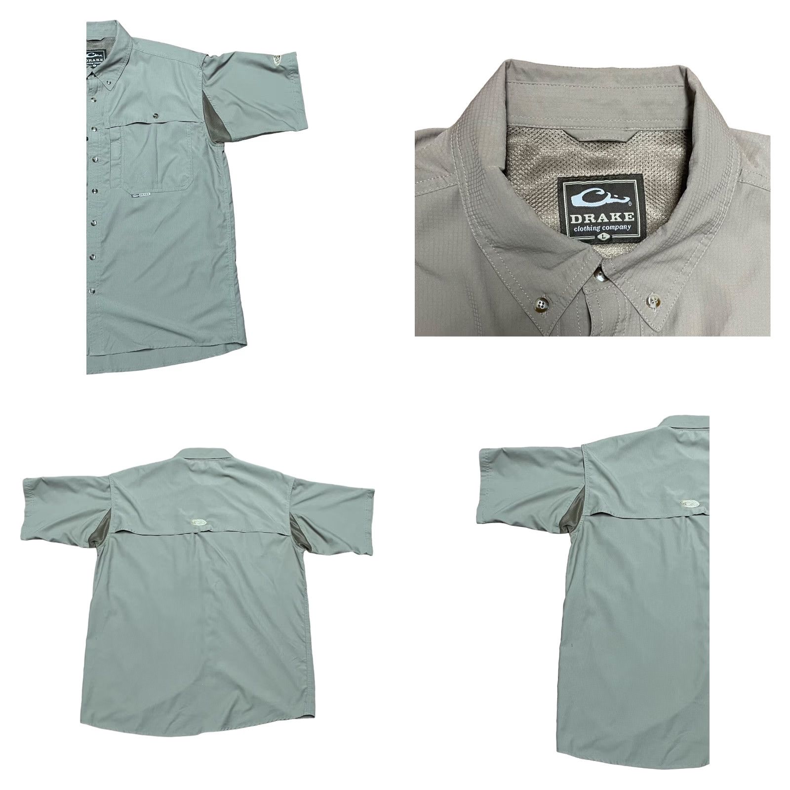 Vintage Drake Button-Down Short Sleeve Shirt Lot Of 2 Sz Large Men’s Brown Solid Regular 2 Pack Not Vintage Size US L / EU 52-54 / 3 - 9 Thumbnail