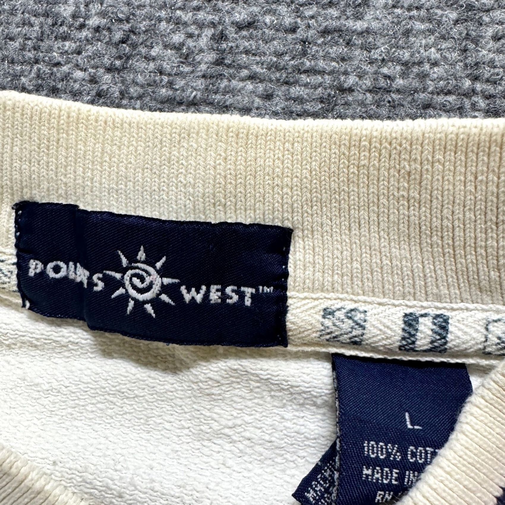 The Unbranded Brand VINTAGE Sweatshirt Men L White 100% Cotton Point West Nautical Gear Stained Size US L / EU 52-54 / 3 - 3 Thumbnail