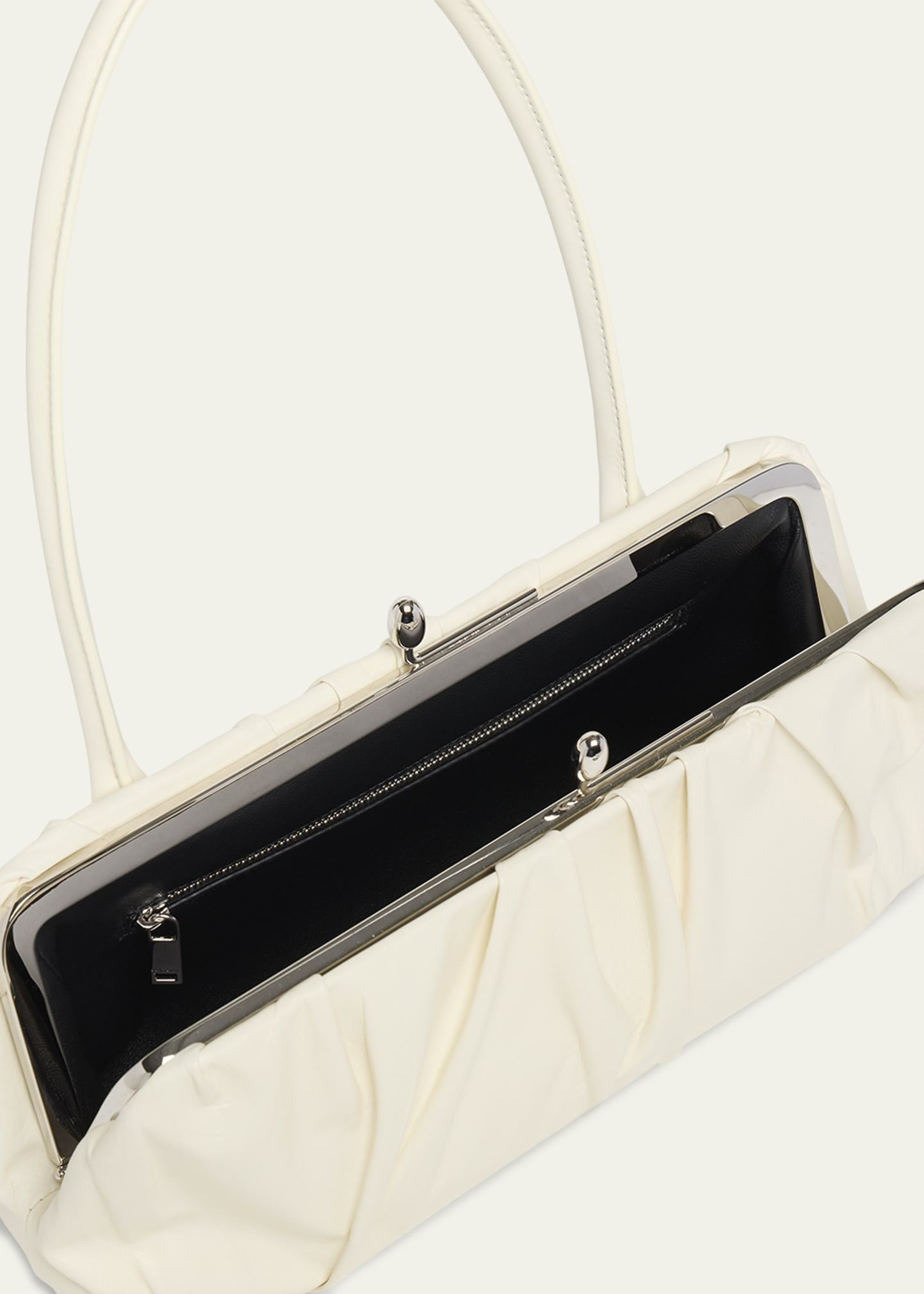 Jil Sander o1w1db10825 Size: OS / Small Pleated Calfskin Shoulder Bag Size ONE SIZE - 4 Thumbnail