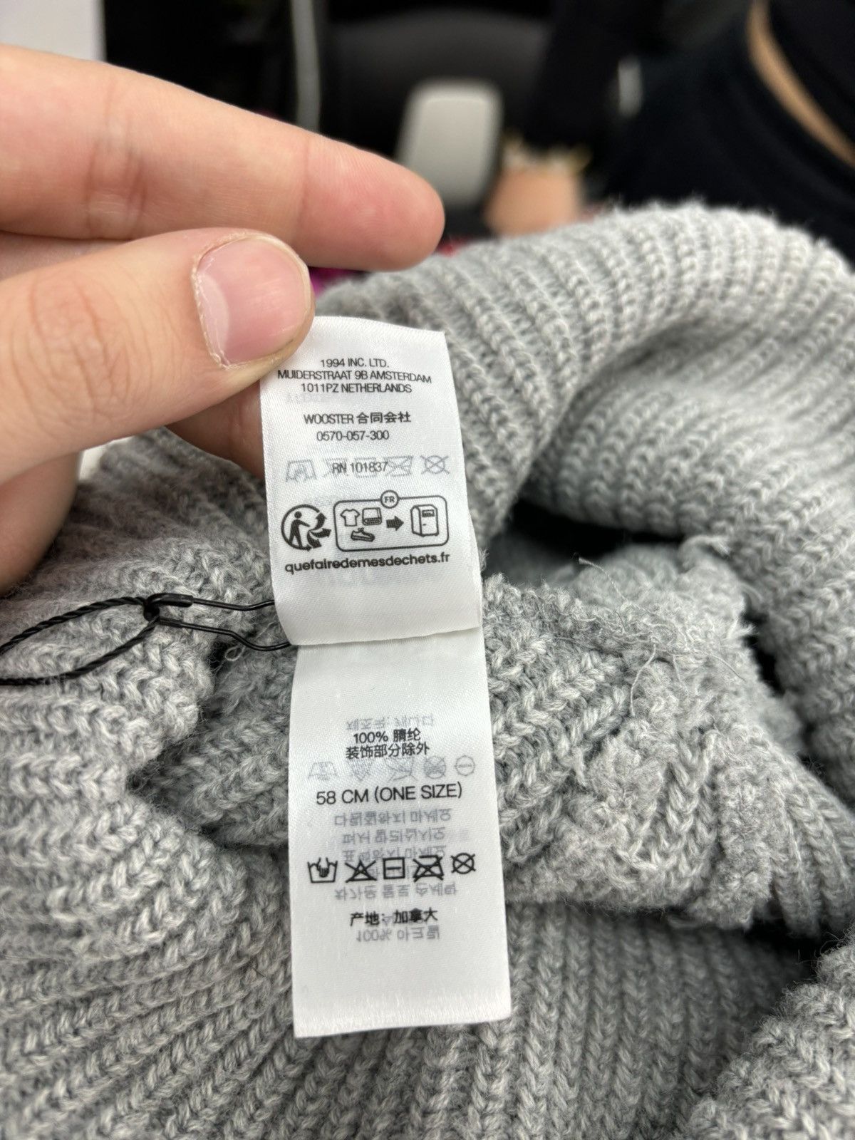 Supreme Supreme Grey Beanie Size ONE SIZE - 4 Thumbnail