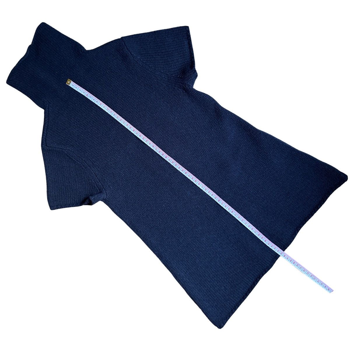Other Stefanel Navy Wool Blend Cable KnitTurtleneck Sweater Size L / US 10 / IT 46 - 10 Thumbnail