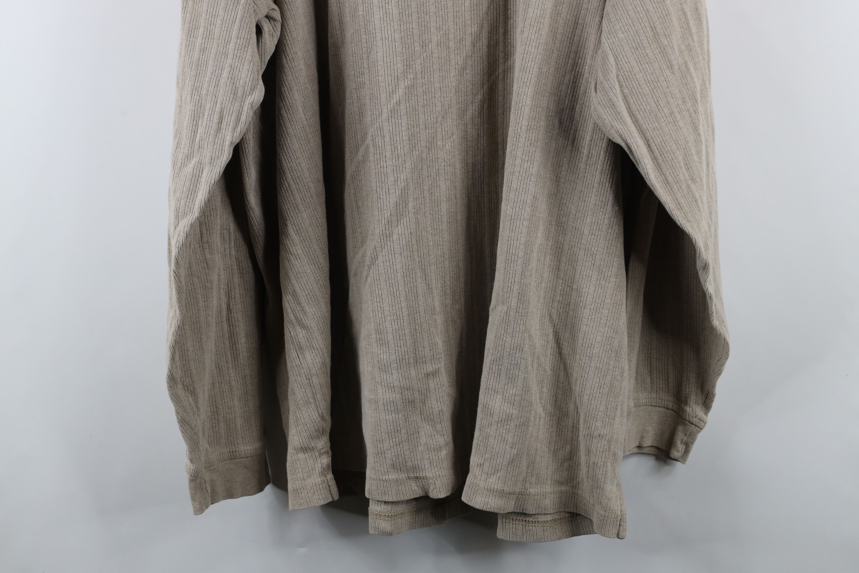 Vintage Vintage 90s Streetwear Ribbed Long Sleeve Henley T-Shirt Size US XL / EU 56 / 4 - 11 Thumbnail