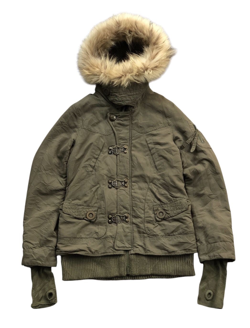 If Six Was Nine × Japanese Brand SLY Gimmick Fur Parka Cargo Jacket Ifsixwasnine Style Size US S / EU 44-46 / 1 - 4 Thumbnail
