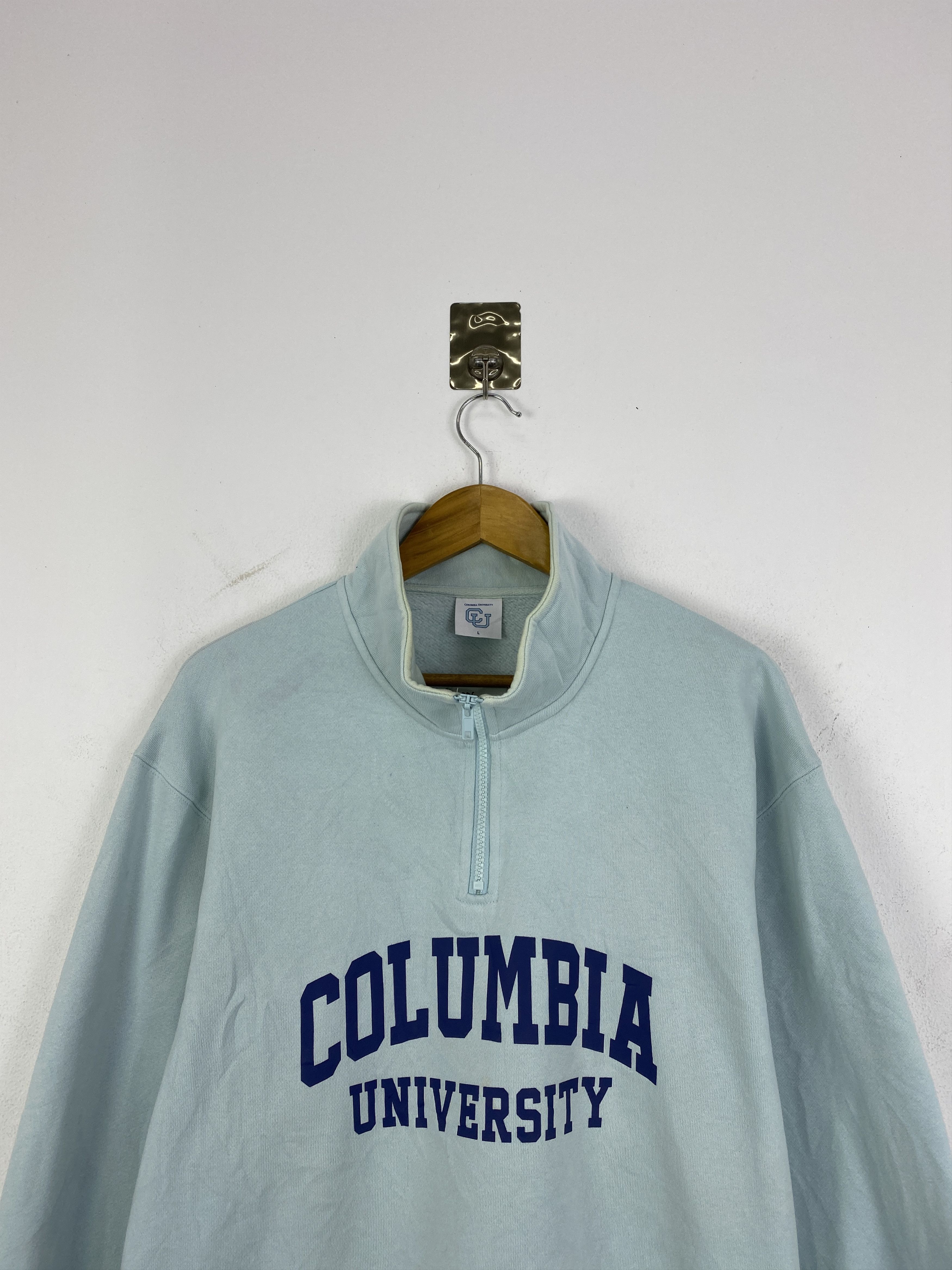 GU Vintage Columbia University Half Zipper SH0206 Size US L / EU 52-54 / 3 - 2 Thumbnail