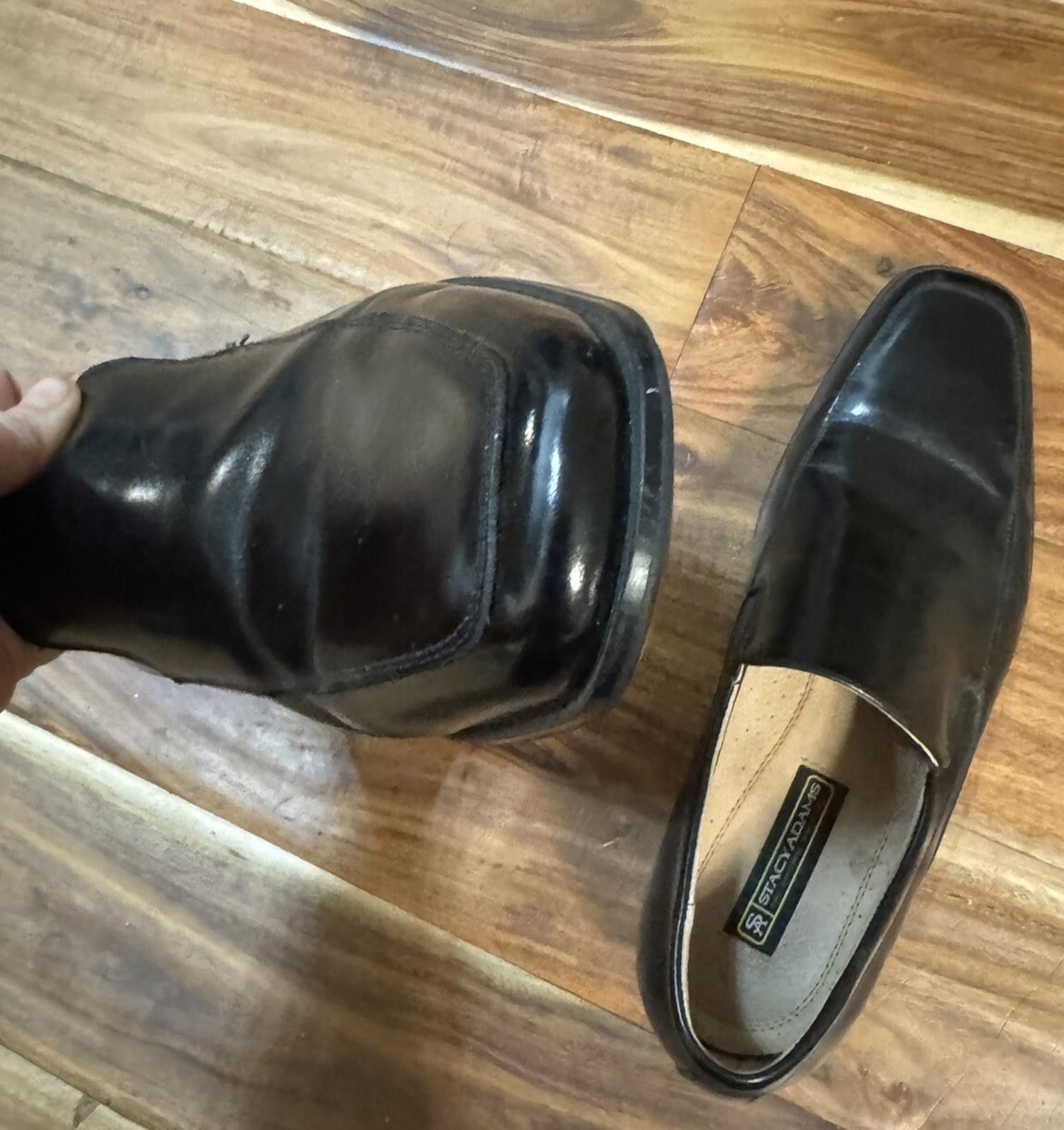 Stacy Adams Stacy Adams Black Dress Shoe Genuine Leather Men’s Size 12 Size US 12 / EU 45 - 4 Thumbnail