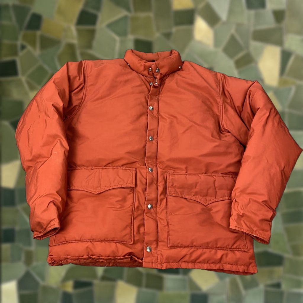 Vintage VINTAGE Woolrich Jacket Mens M Puffer Nylon Rust Orange Down Insulated Zip Front Pockets 90s Mens Size US M / EU 48-50 / 2 - 1 Thumbnail