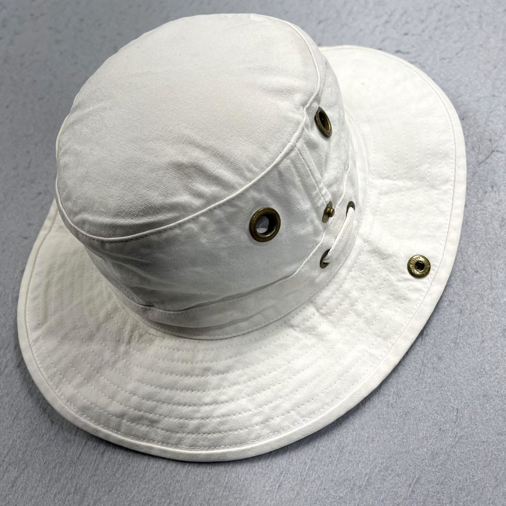 Tilley Tilley Boonie Hat Mens 7 White Cotton Duck Outdoor Sun Fishing Hiking Trail Size ONE SIZE - 4 Thumbnail