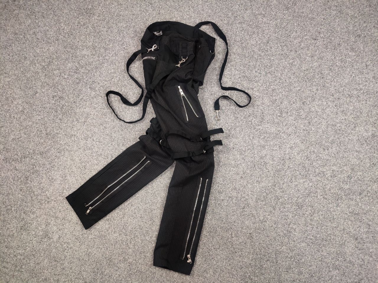 Japanese Brand Rare Mercy Y2K Bondage Zip Pants Cyber Punk Rave Techno Size 32" / US 10 / IT 46 - 6 Thumbnail