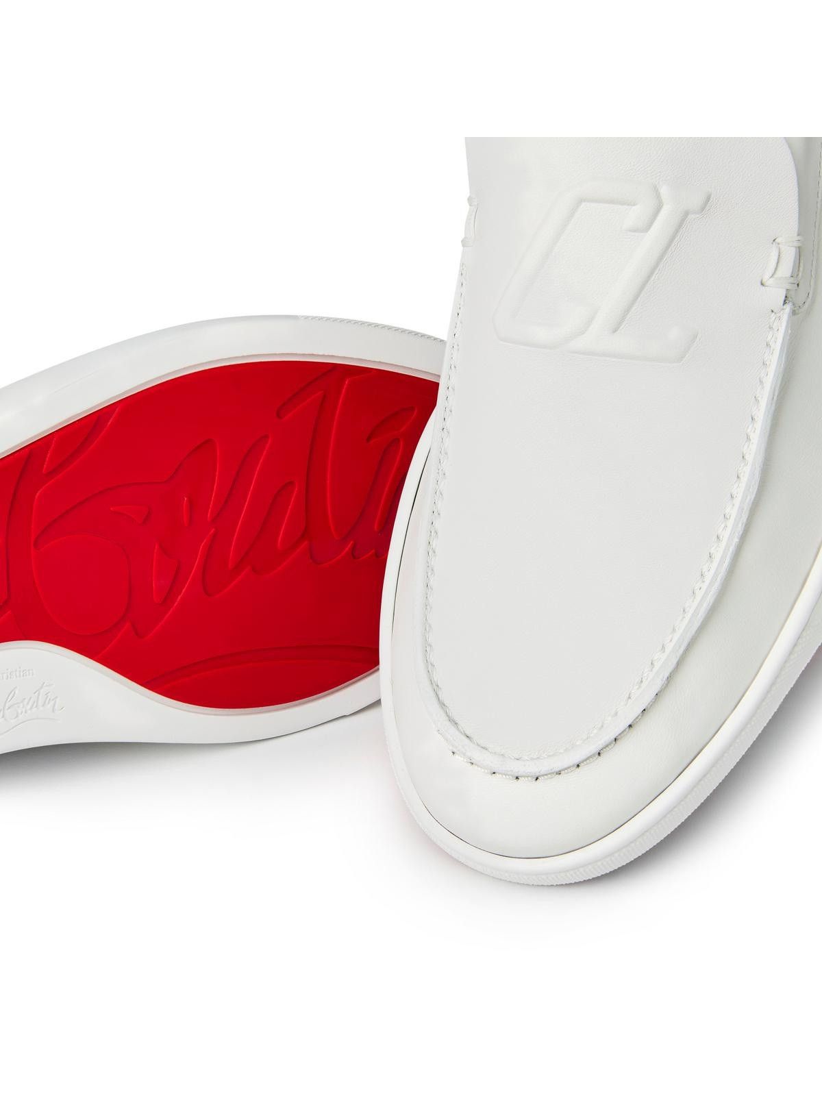 Christian Louboutin o1w1db10425 Loafer in White Size US 12 / EU 45 - 4 Thumbnail