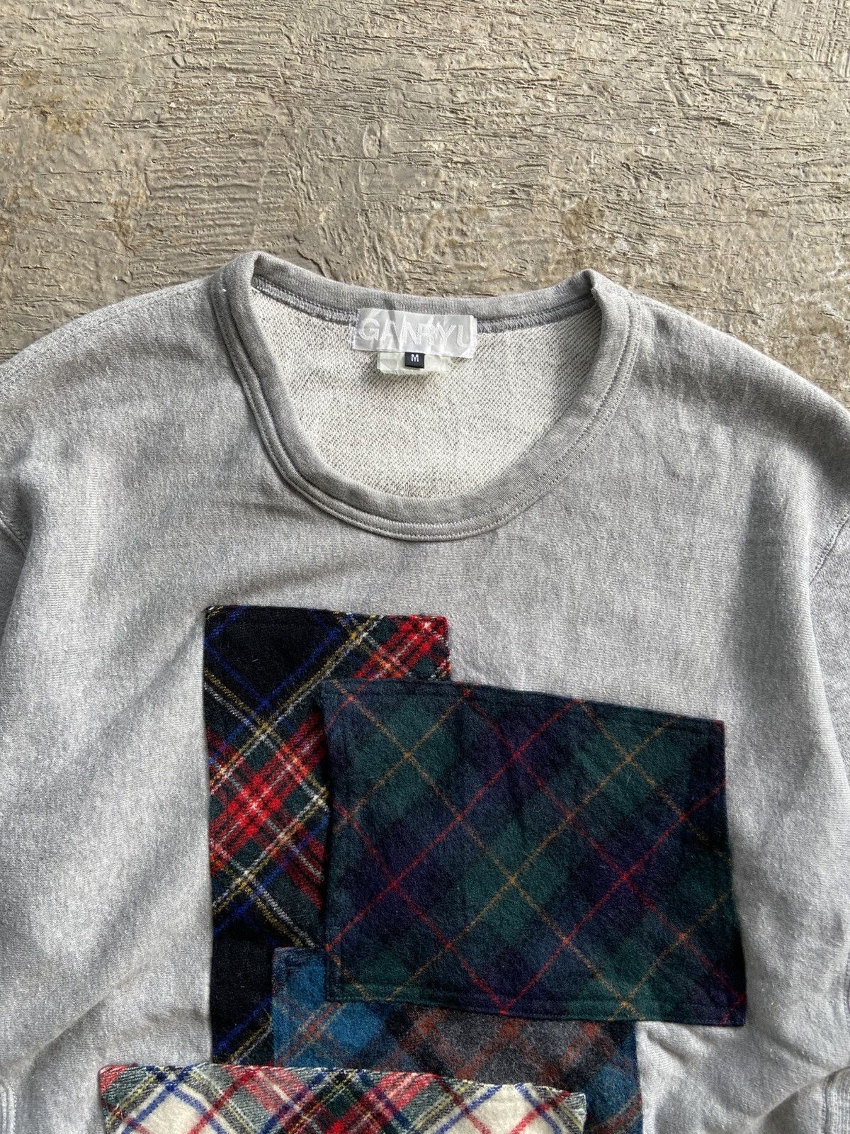 Comme des Garcons AD2015 Ganryu Comme des Garcons - Patchwork Flannel Sweater Size US M / EU 48-50 / 2 - 3 Thumbnail