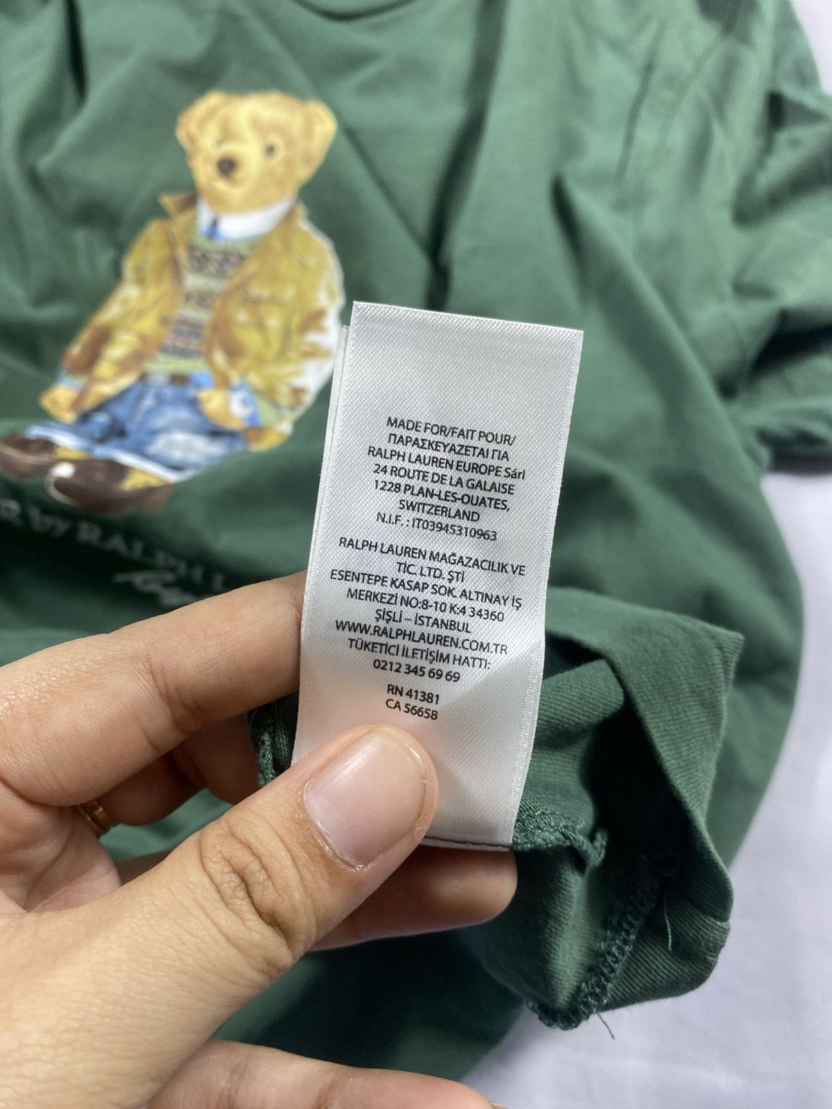 Polo Ralph Lauren Polo Bear Ralph Lauren Tshirt Size US XL / EU 56 / 4 - 10 Thumbnail