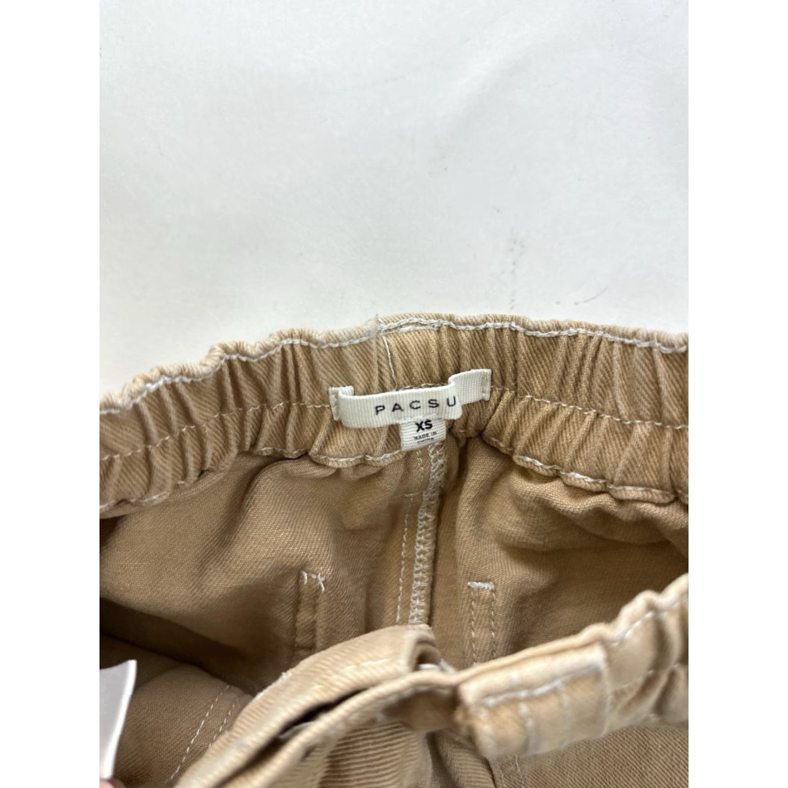Pacsun VINTAGE PacSun Jeans Women’s XS Extra Small Khaki Elastic Waist Cargo Size 26" / US 2 / IT 38 - 3 Thumbnail