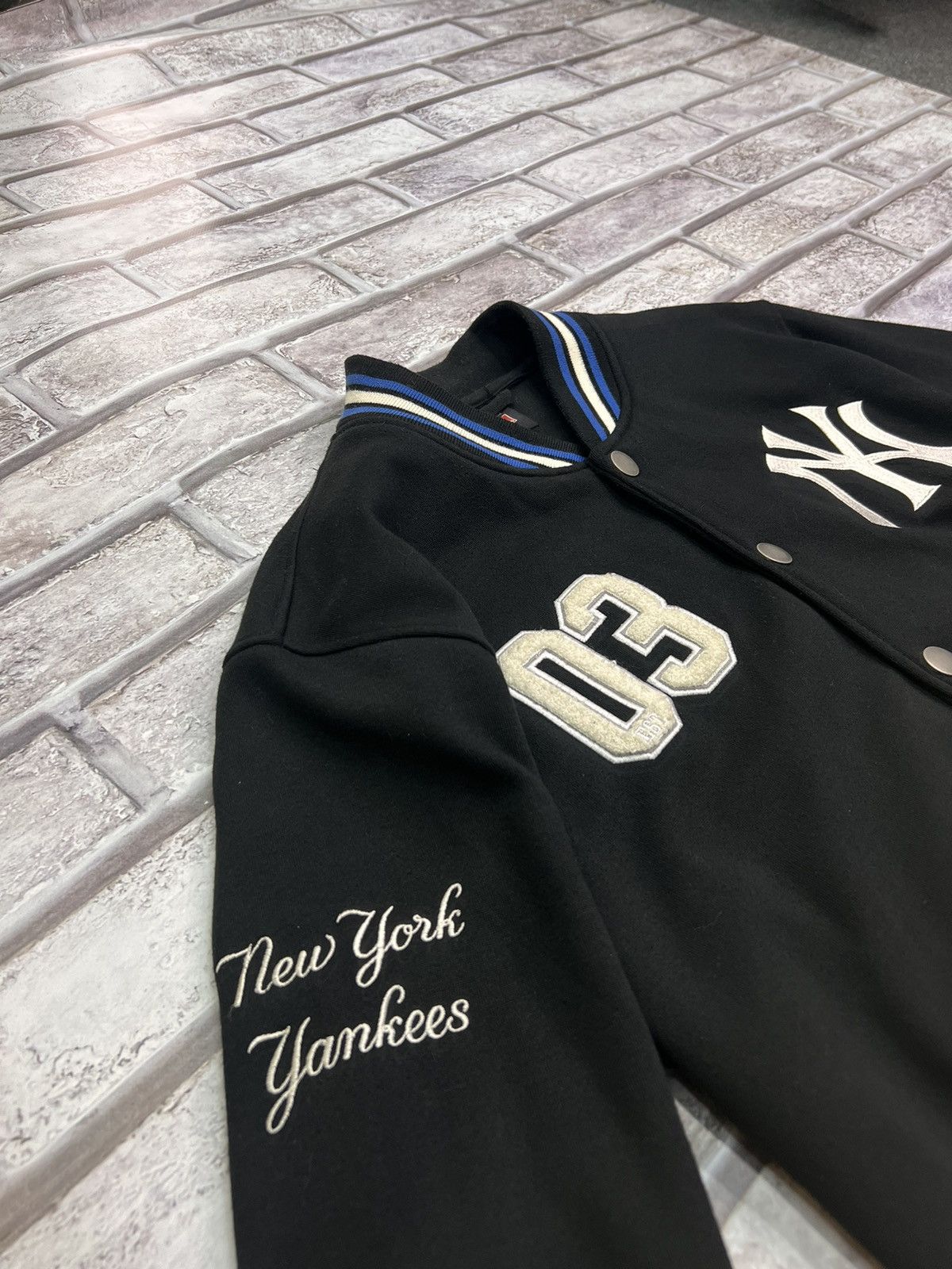Majestic × New York Yankees NEW YORK MAJESTIC ATHLETIC 03 VARSITY JACKET Size US L / EU 52-54 / 3 - 3 Thumbnail