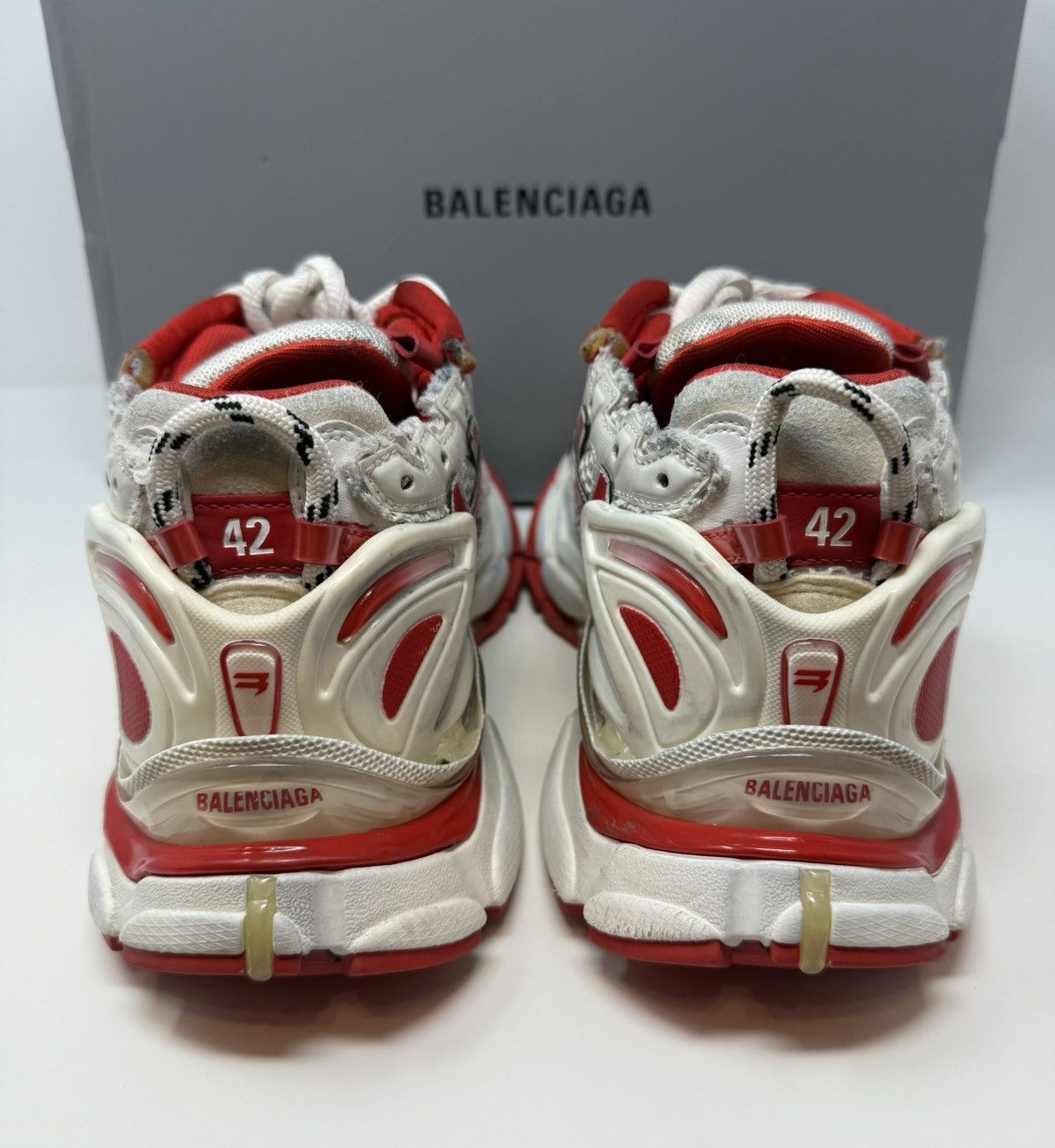 Balenciaga Balenciaga Runner Sneaker Red/White Size US 9 / EU 42 - 5 Thumbnail