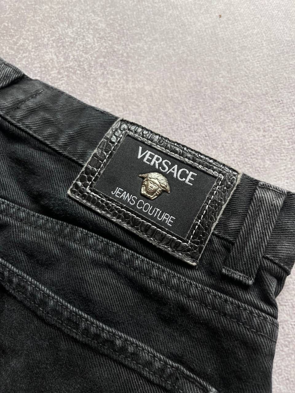 Versace × Vintage Vintage Versace Medusa Baggy Jeans 35 Size US 35 - 6 Thumbnail