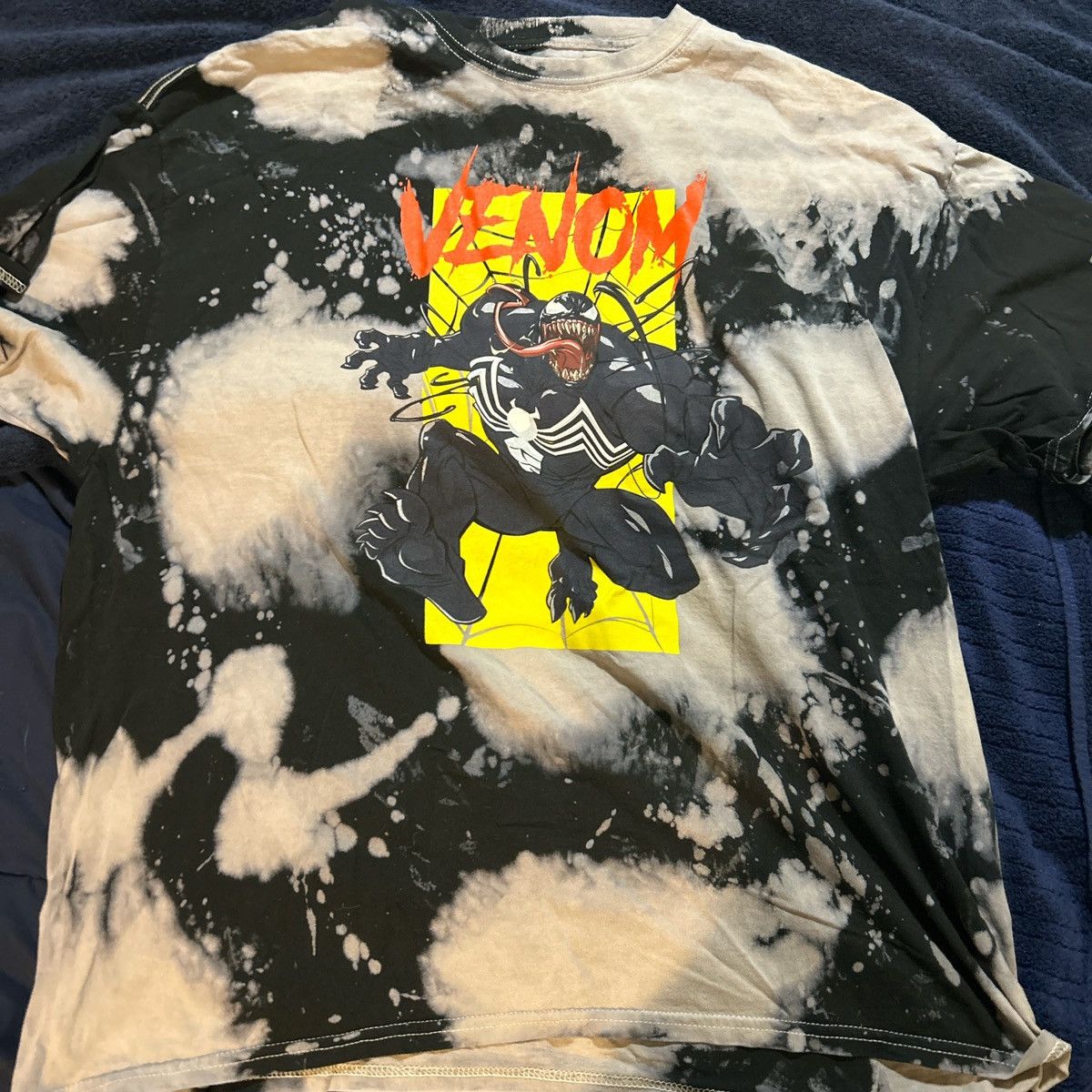Forever 21 × Marvel Comics Tie-Dye Black Venom T-Shirt Size US L / EU 52-54 / 3 - 1 Thumbnail