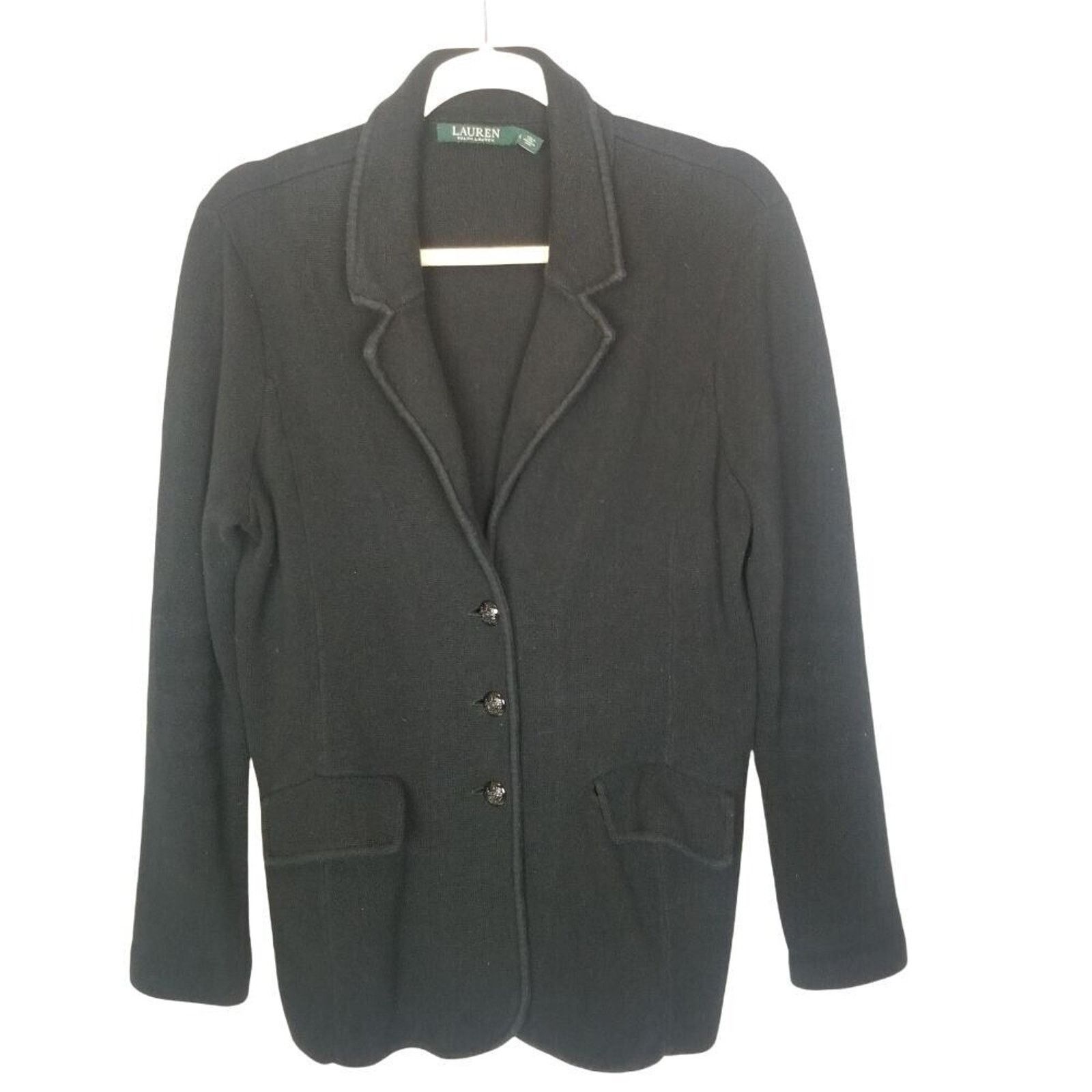 Lauren Ralph Lauren Lauren Ralph Lauren Womens Sweater Blazer Preppy Old Money Size L / US 10 / IT 46 - 1 Thumbnail