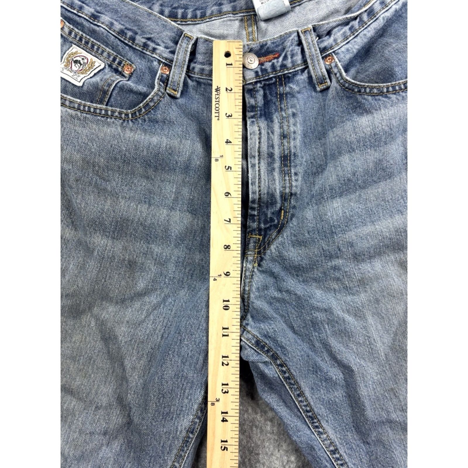 Vintage Cinch White Label Denim Jeans Straight Leg Blue Light Wash 36x32 Mens Regular 5-Pocket Logo Cotton Workwear Vintage No Size US 36 / EU 52 - 2 Thumbnail