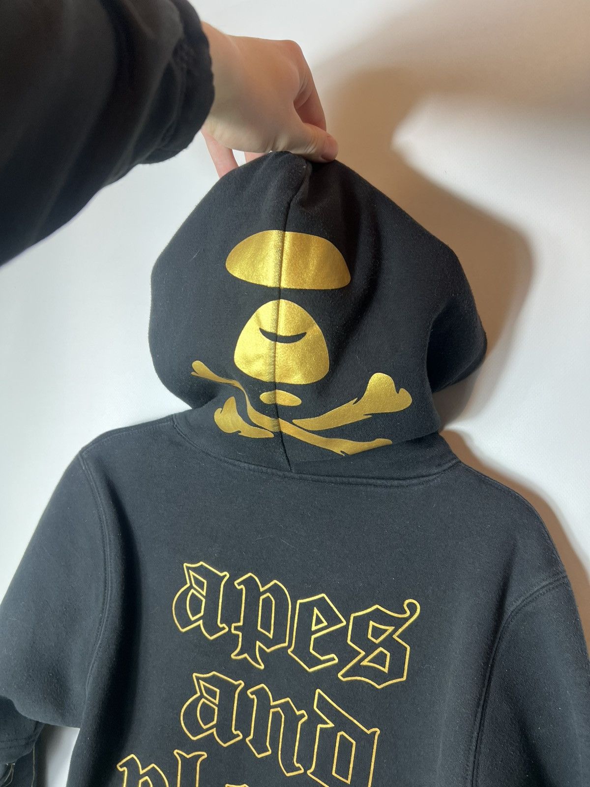 Aape Aape and Planet Earth Gold Outline Double Sleeve Hoodie Size US M / EU 48-50 / 2 - 13 Thumbnail