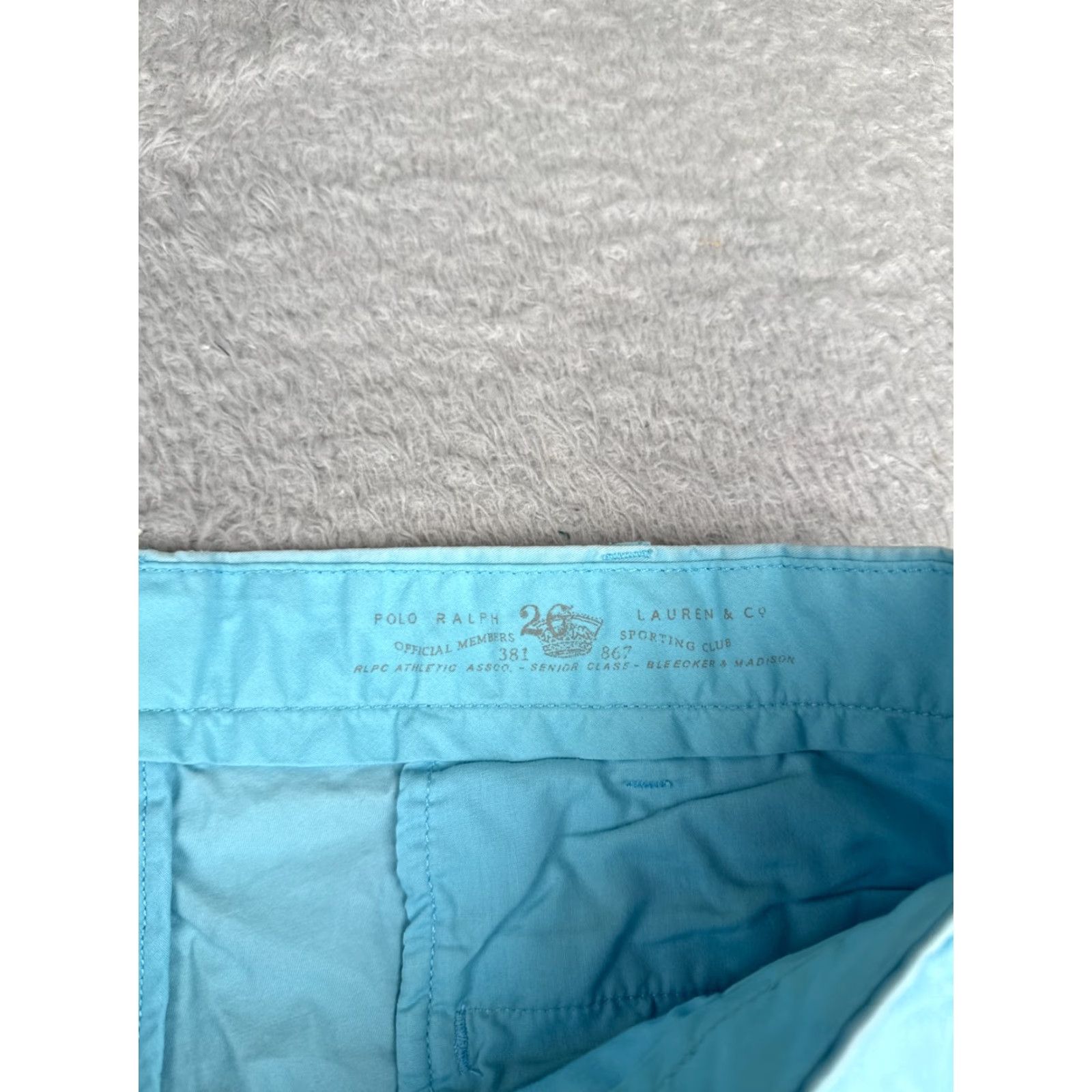 Polo Ralph Lauren Polo Ralph Lauren Mens Shorts Chino 38 Blue Cotton Nylon Cotton Blend Zip Pockets Classic Flat Front Casual Size US M / EU 48-50 / 2 - 7 Thumbnail