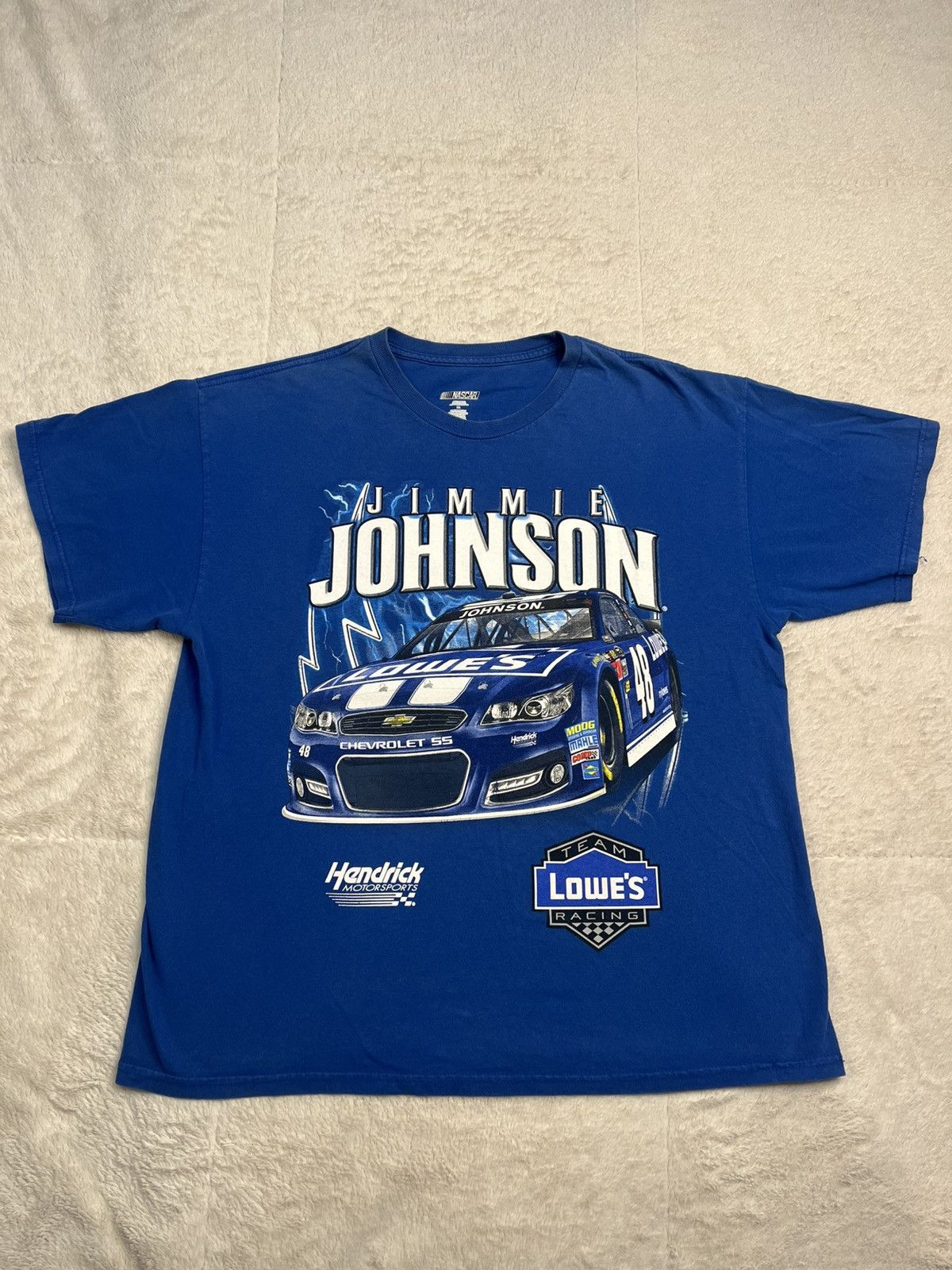 NASCAR NASCAR Jimmie Johnson Lowes Double Sided Graphic Shirt Y2K Size US XL / EU 56 / 4 - 1 Thumbnail