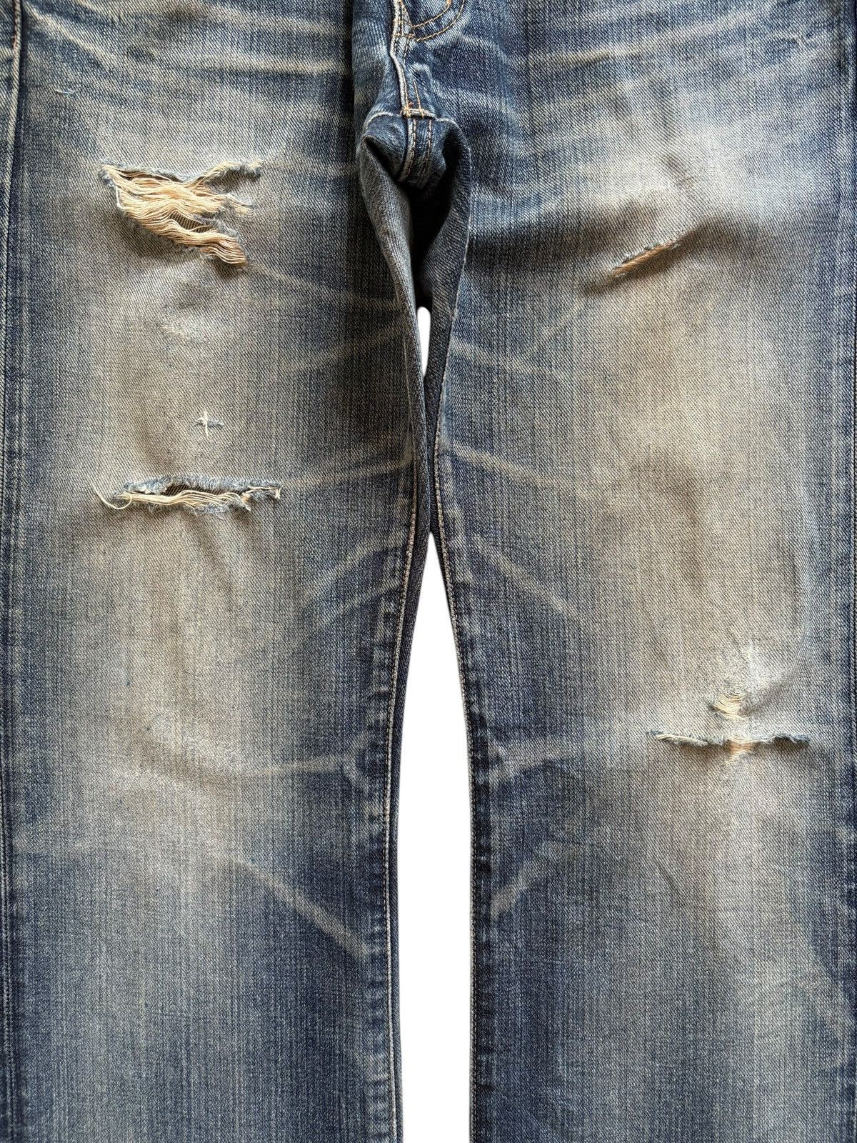 Edwin Exclusive Vintage Edwin Mud Wash Distressed Loose Jeans Size US 31 - 5 Thumbnail