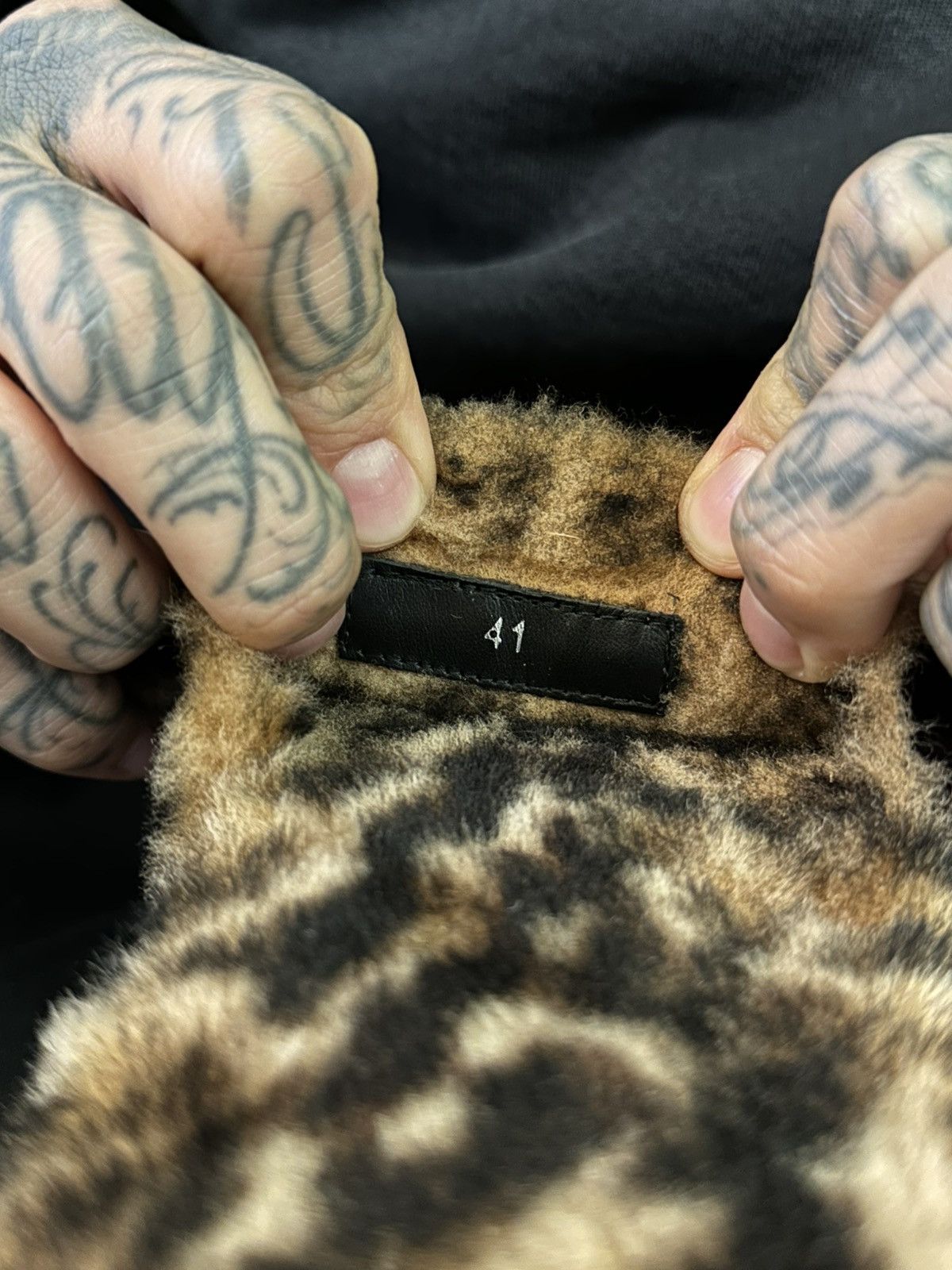 Chrome Hearts CHROME HEARTS CHEETAH PATCH SLIDES Size US 8 / EU 41 - 5 Thumbnail