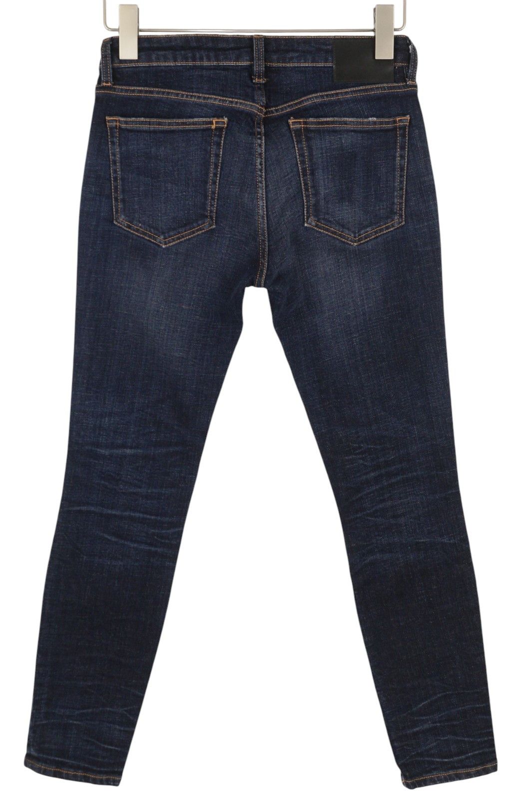 R13 ALISON SKINNY 27 Howell Indigo Black Hem Distress 86231 Size 27" / US 4 / IT 40 - 2 Thumbnail