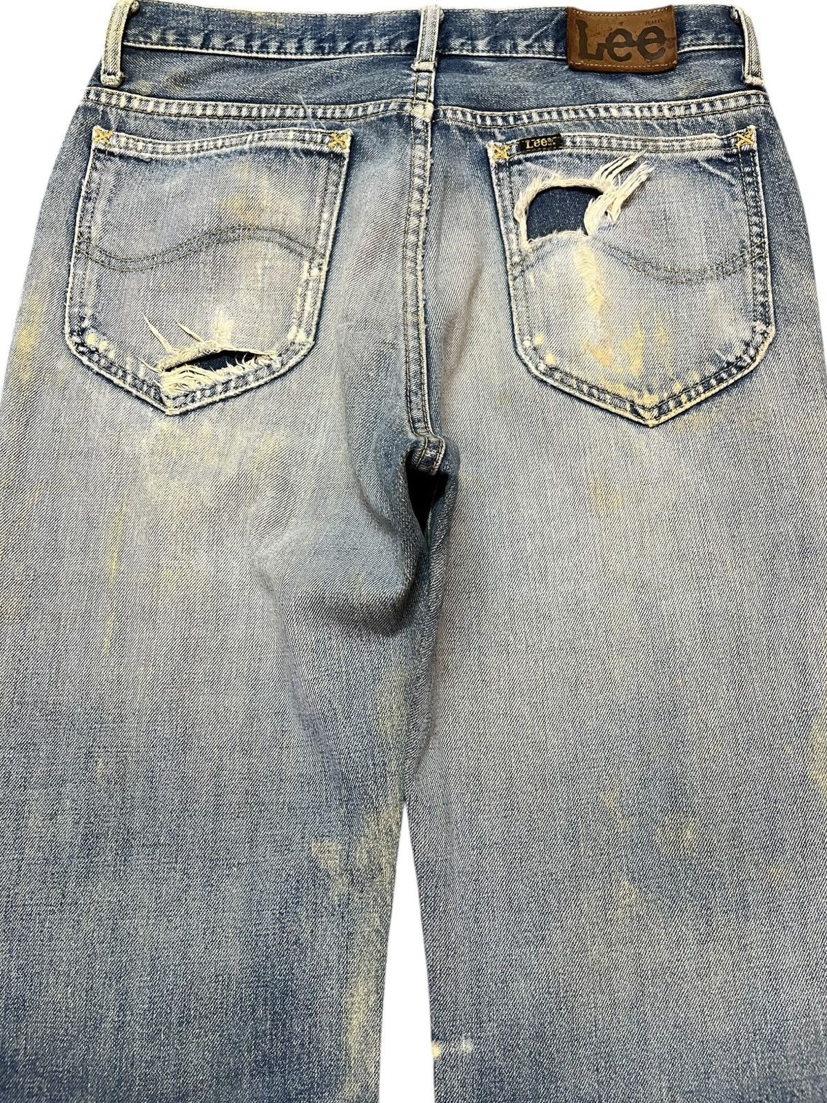 Lee Vintage Lee MR Mudwash Ripped Distressed Denjm Size US 31 - 6 Thumbnail