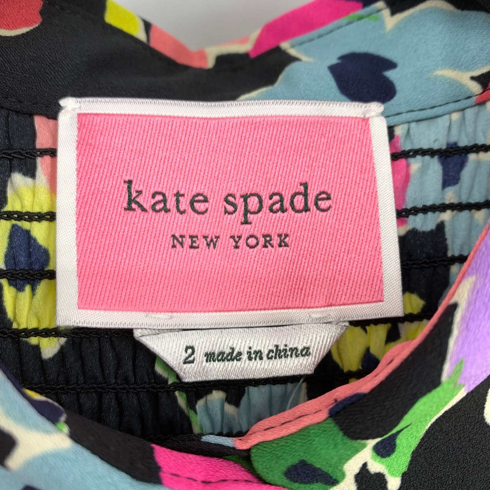 Kate Spade Kate Spade Wildflower Bouquet Midi Dress Size 2 Black NEW Size XS / US 0-2 / IT 36-38 - 5 Thumbnail