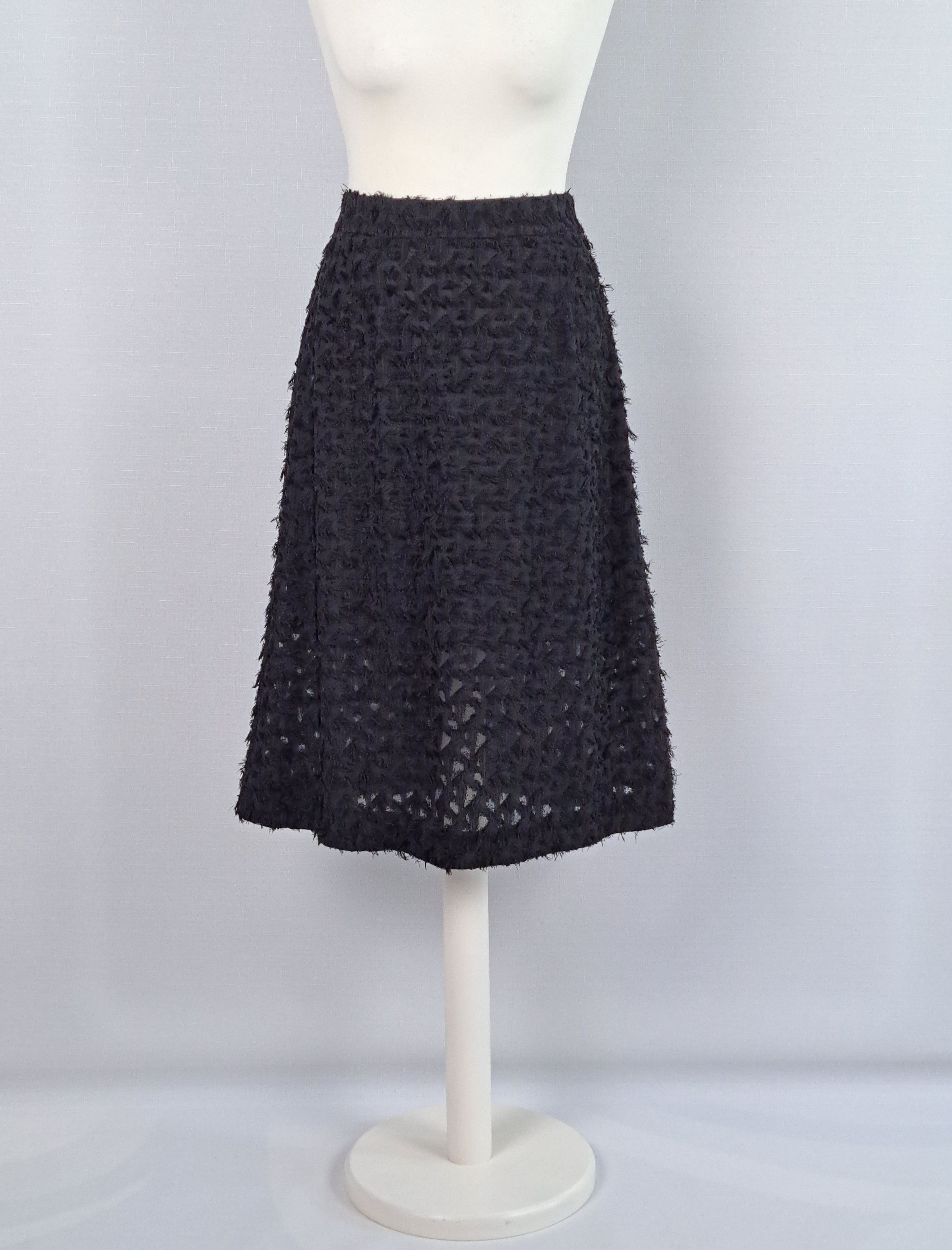 Alexander McQueen McQ ALEXANDER McQUEEN semi-transparent black skirt. Size 27" / US 4 / IT 40 - 1 Thumbnail