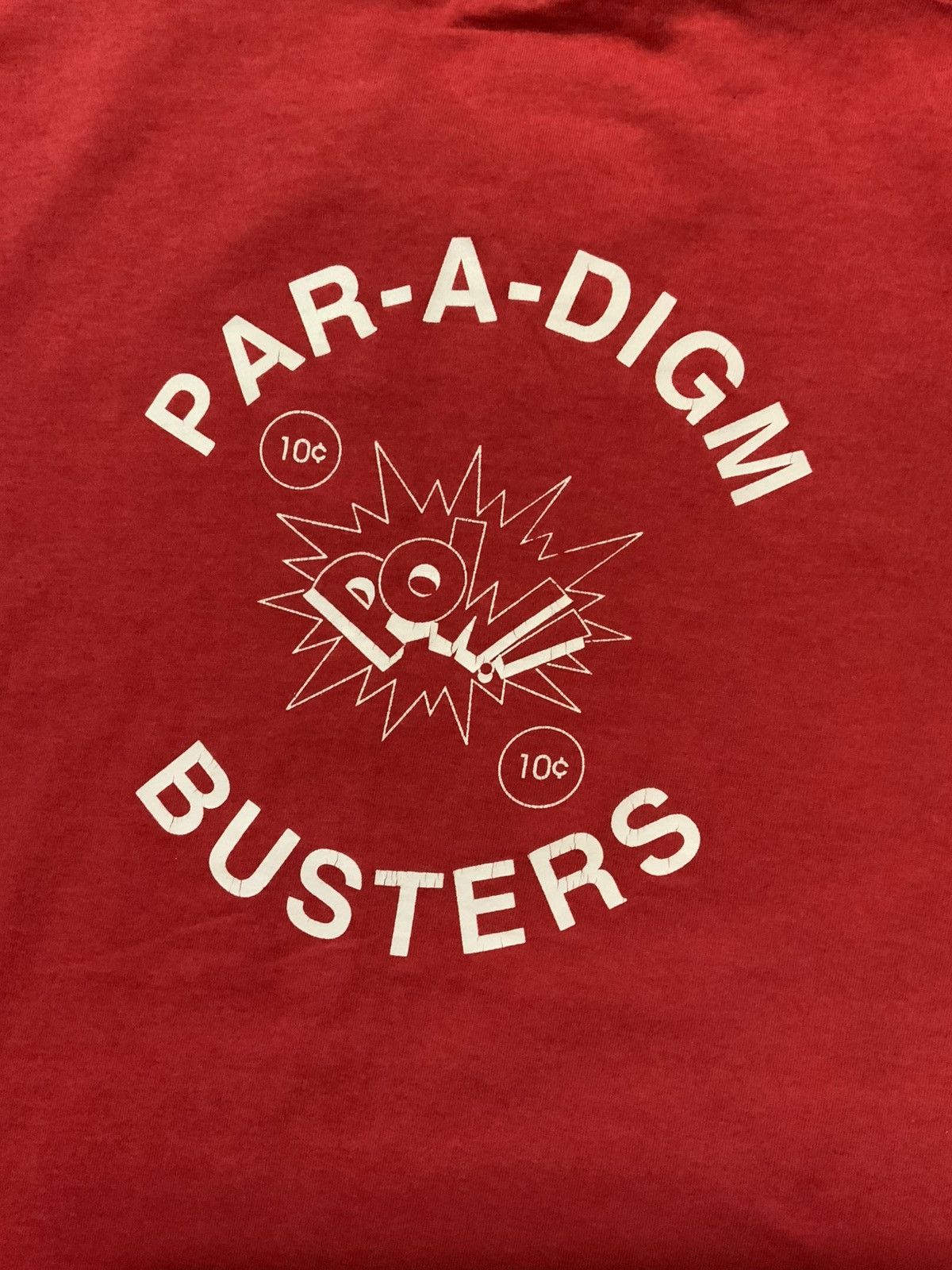 Fruit Of The Loom × Vintage VTG Paradigm Busters Pow! Single Stitch 50/50 T-Shirt Size US L / EU 52-54 / 3 - 9 Thumbnail