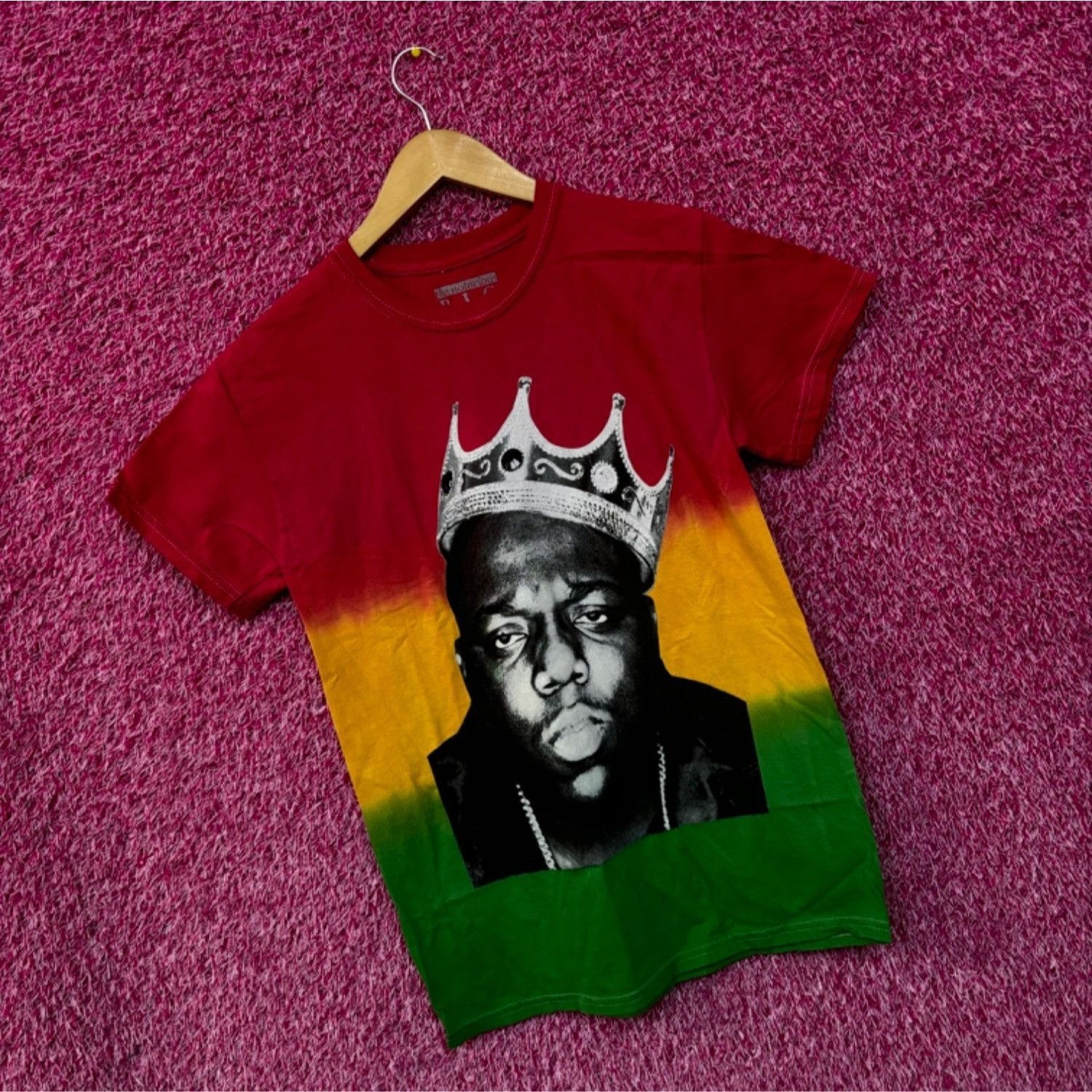 Rap Tees The Notorious BIG King of New York Rap Tricolor Dip-Dye S Size US S / EU 44-46 / 1 - 3 Thumbnail
