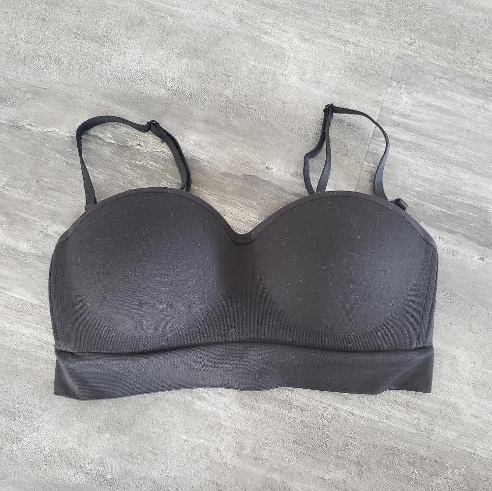 Designer Black Classic Tube NB Bustier Bra Size ONE SIZE - 1 Thumbnail