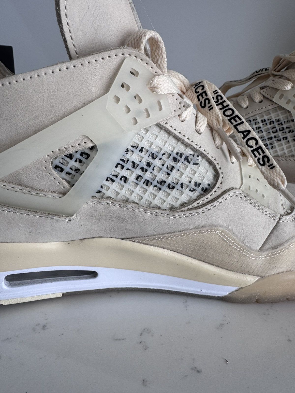 Jordan Brand Jordan 4 Off white Virgil Abloh size 10.5 mens Size US 10.5 / EU 43-44 - 15 Thumbnail