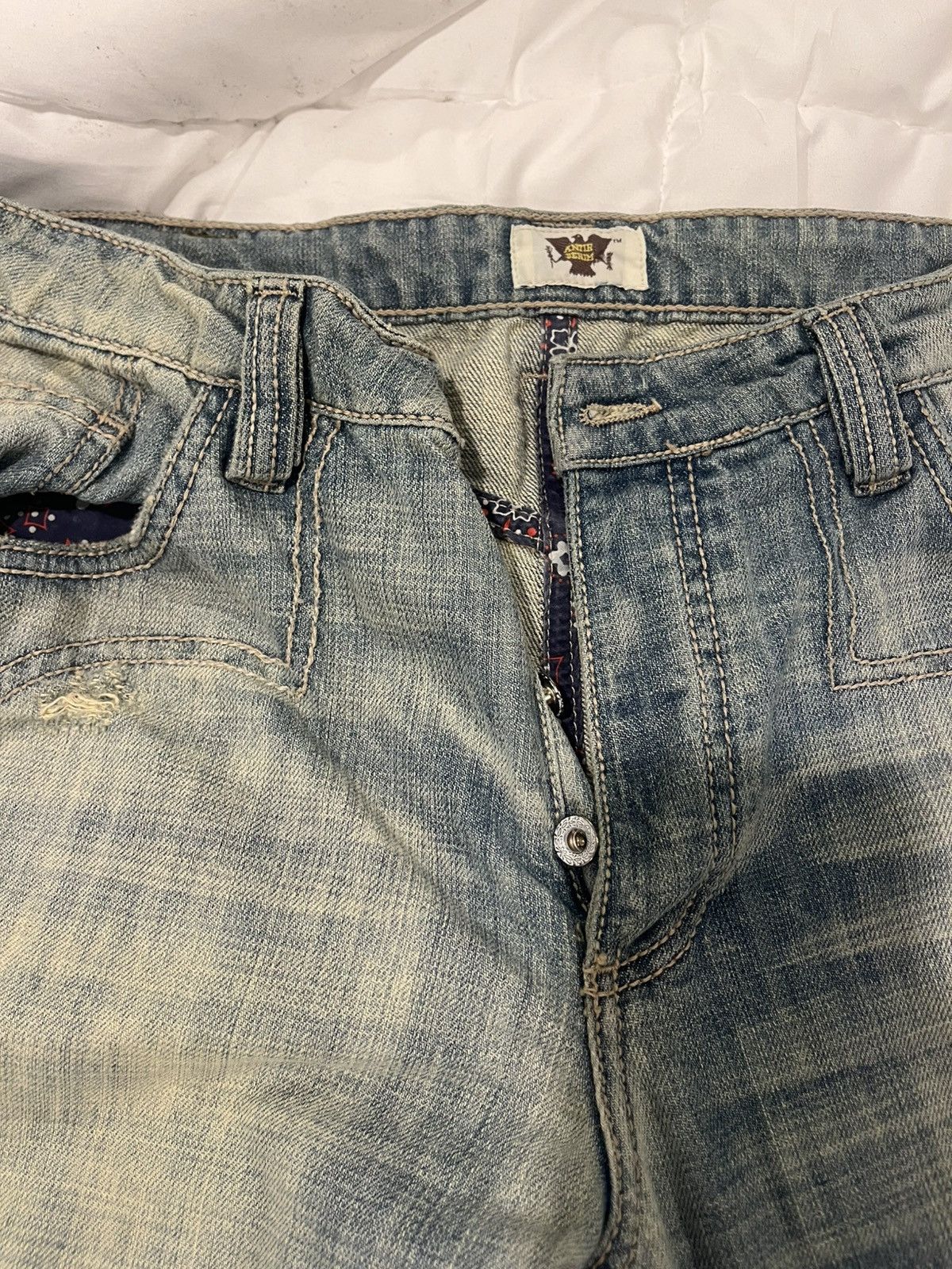 Japanese Brand × Vintage Vintage Distressed Japanese Denim Size US 36 / EU 52 - 2 Thumbnail
