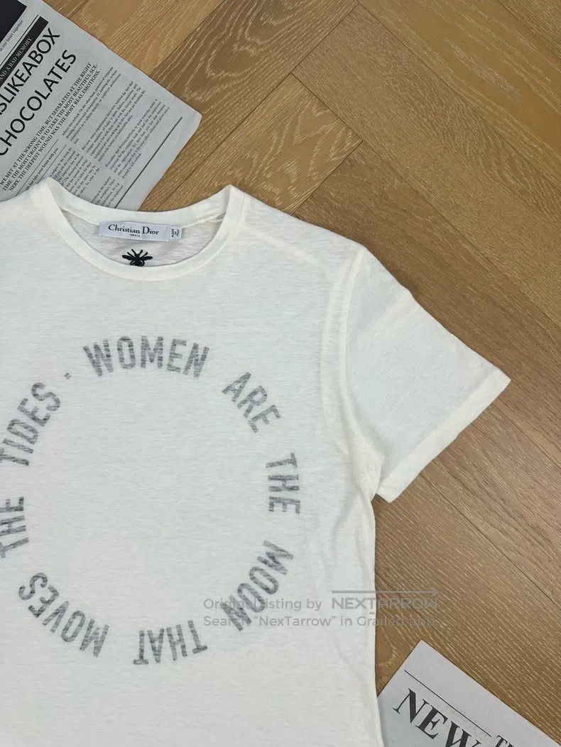Dior Dior Cotton and linen circle letter casual short-sleeved r Size XS / US 0-2 / IT 36-38 - 5 Thumbnail