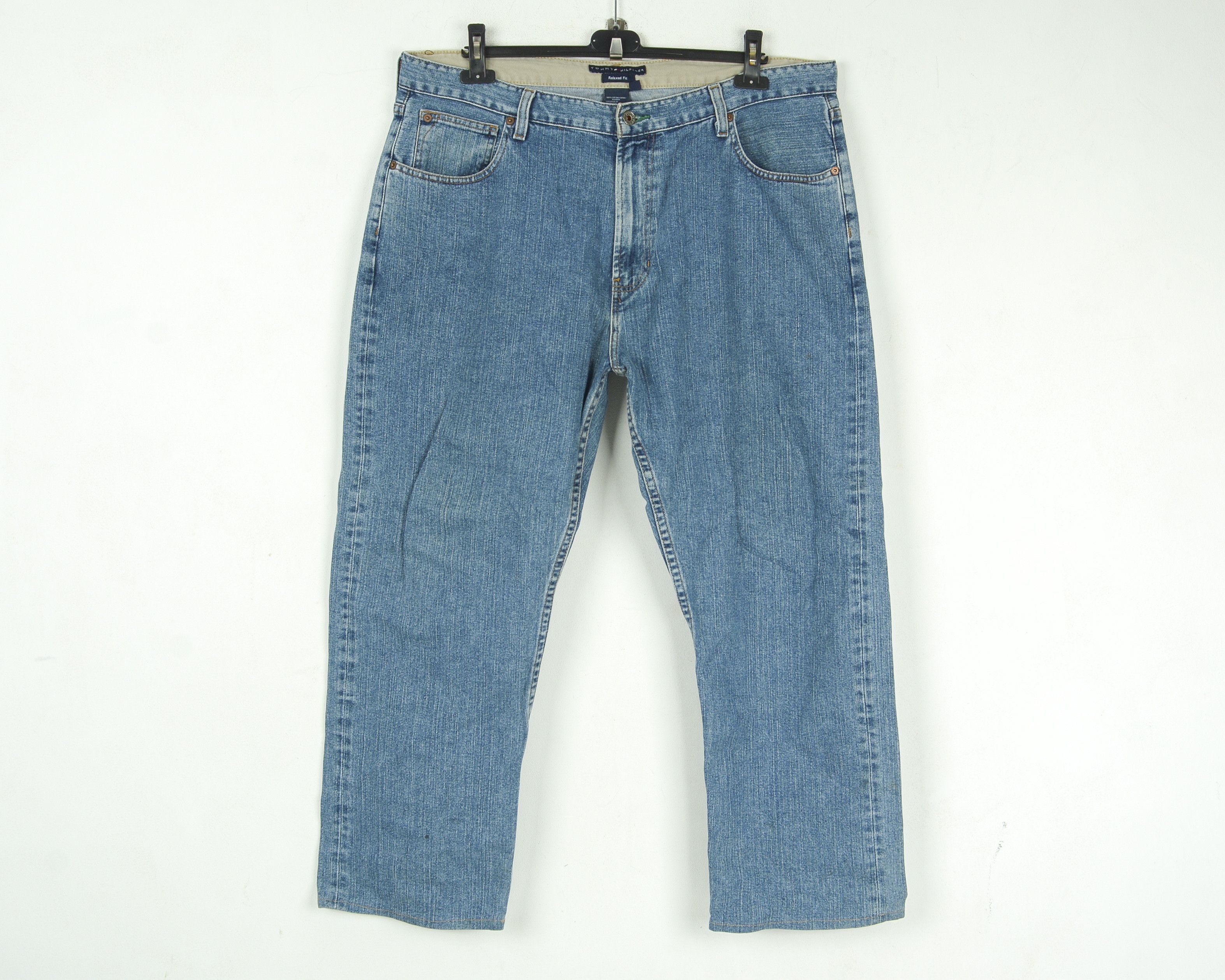 Tommy Hilfiger Mens W38 L30 Relaxed Jeans Denim Pants Trousers Bottoms Zip Size US 38 / EU 54 - 1 Thumbnail